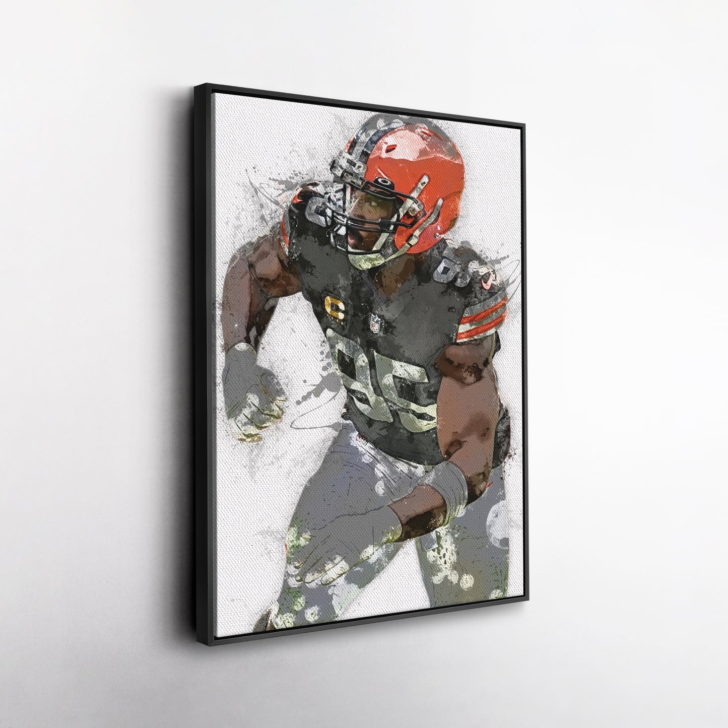 Myles Garrett Canvas Art – Cleveland Browns Wall Decor