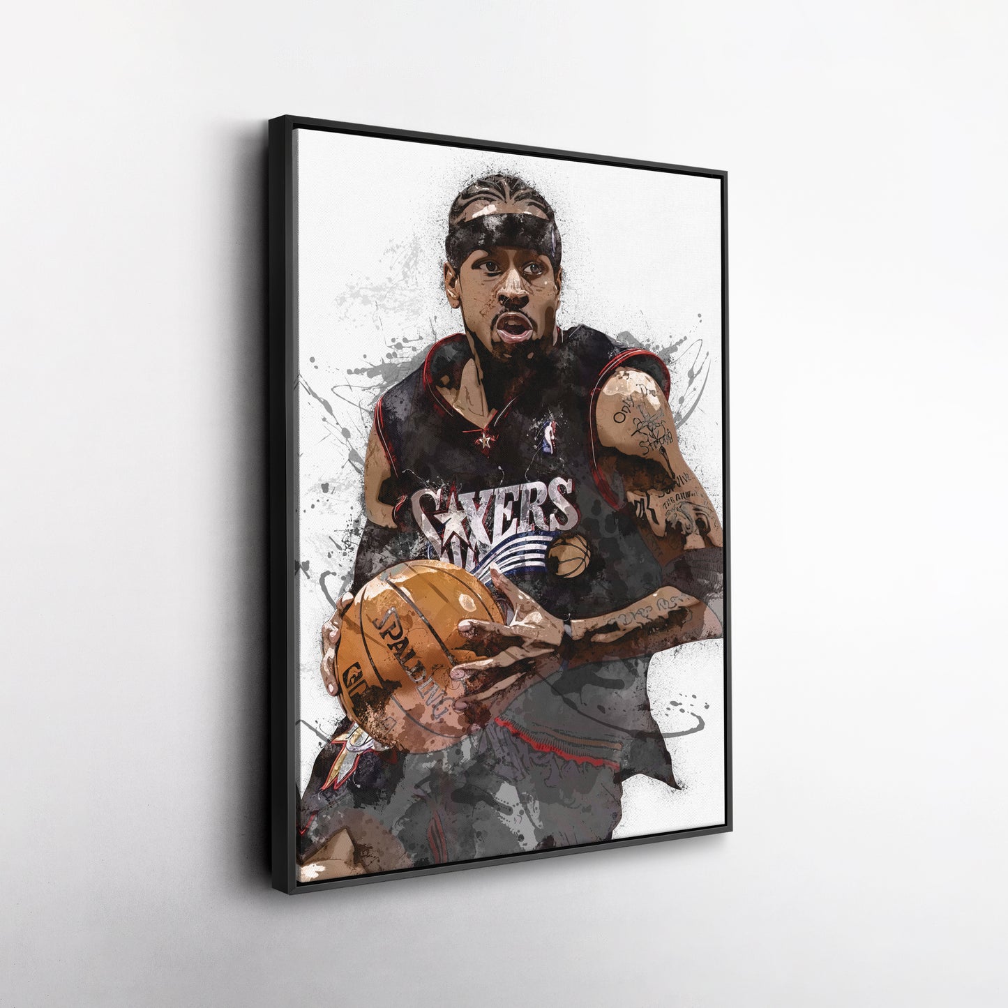 Allen Iverson Canvas Art – Philadelphia 76ers Wall Decor