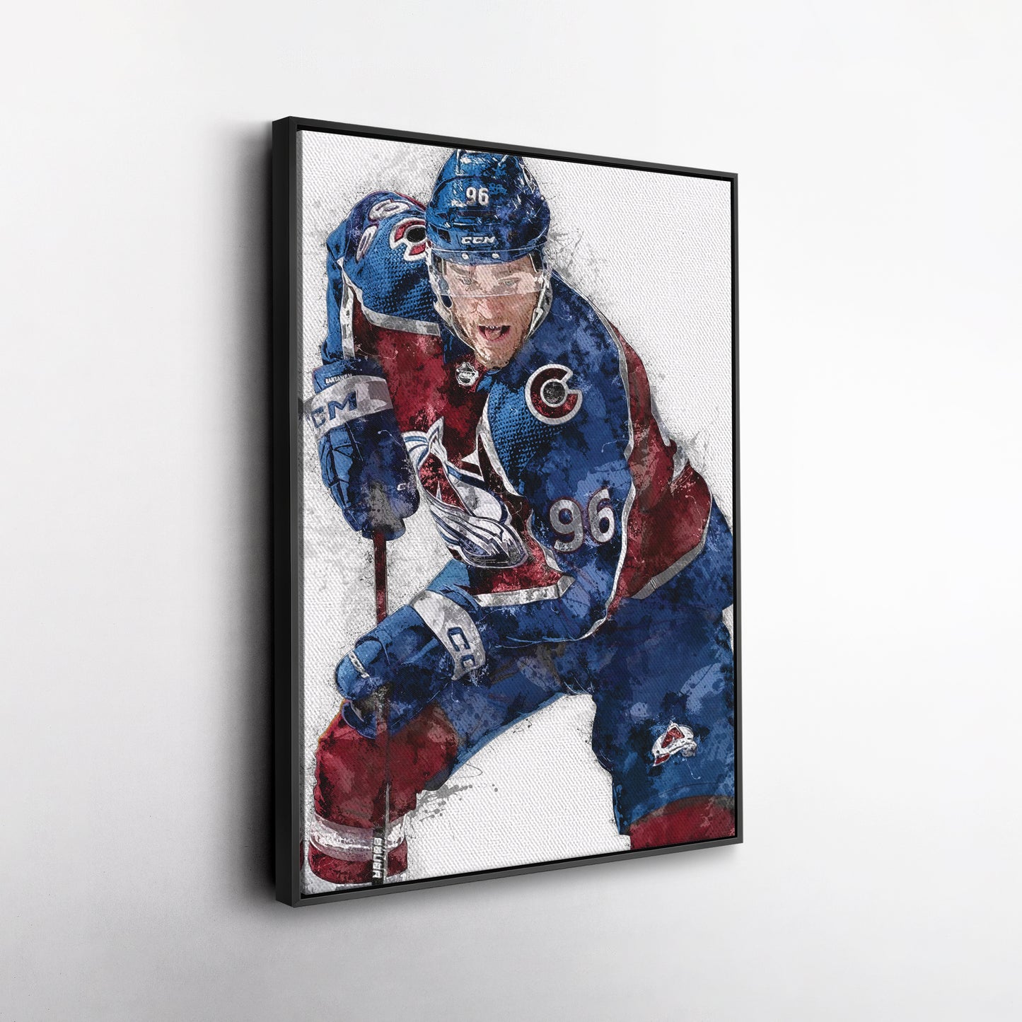 Mikko Rantanen Canvas Art – Colorado Avalanche Wall Decor