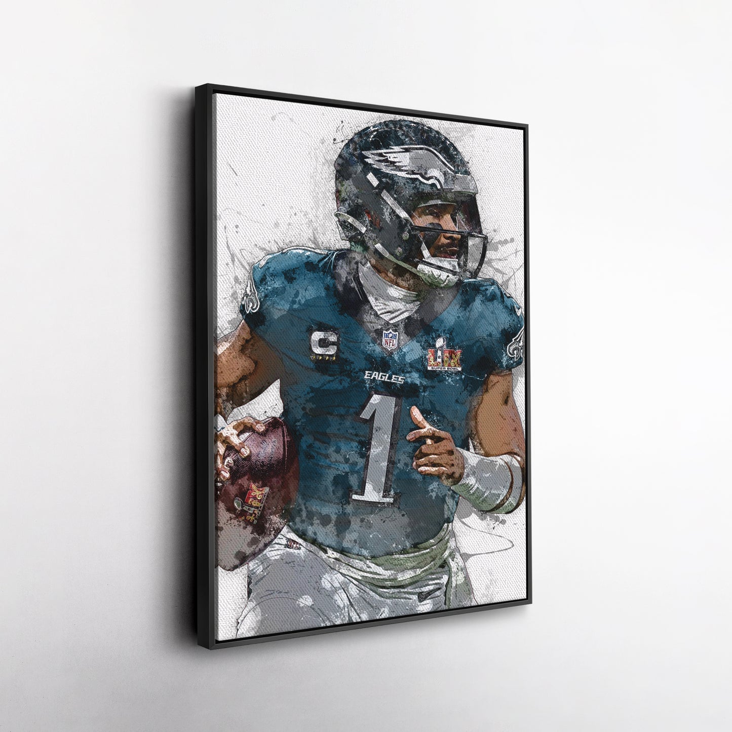 Jalen Hurts Canvas Art - Philadelphia Eagles Wall Decor