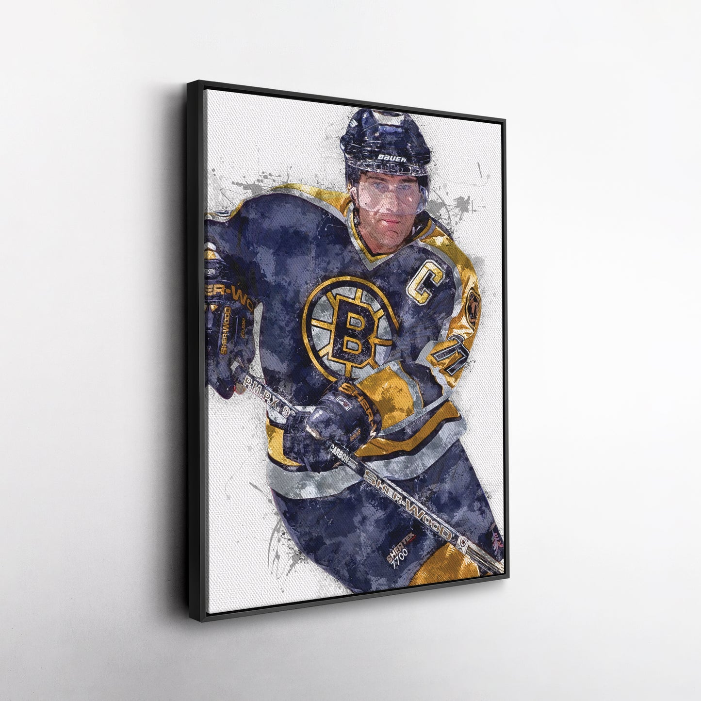 Ray Bourque Canvas Art – Boston Bruins Wall Decor