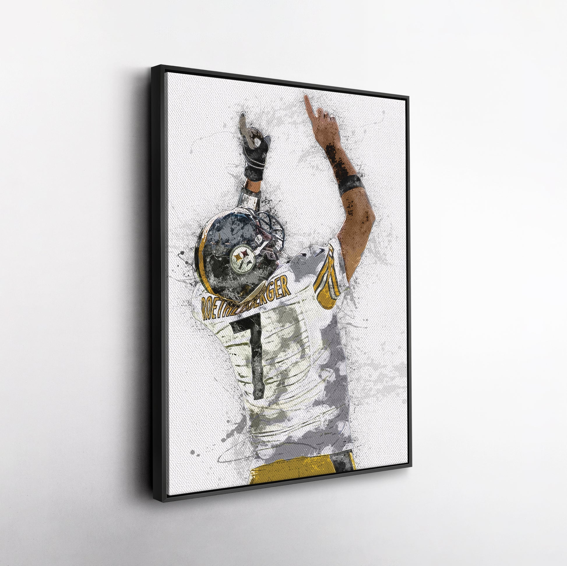Ben Roethlisberger Canvas Art – Pittsburgh Steelers Wall Decor