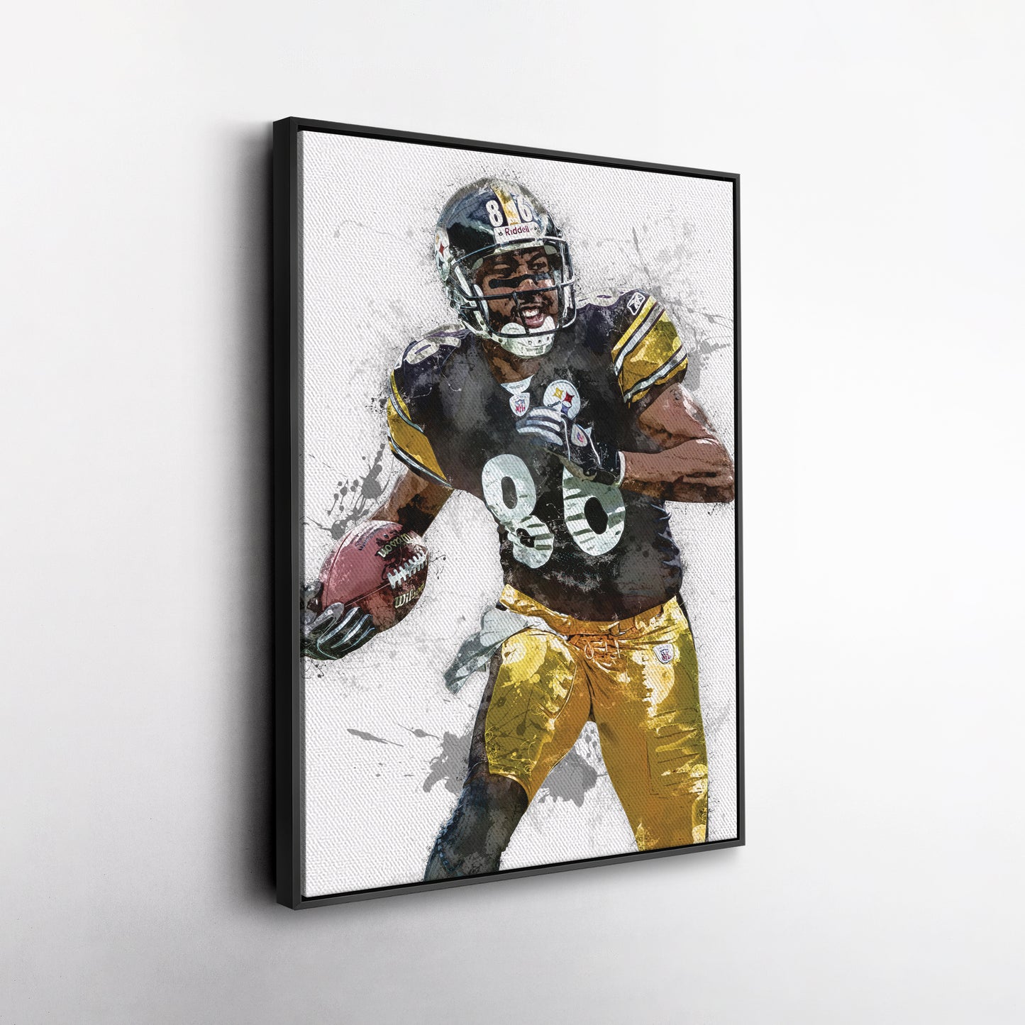 Hines Ward Canvas Art – Pittsburgh Steelers Wall Decor