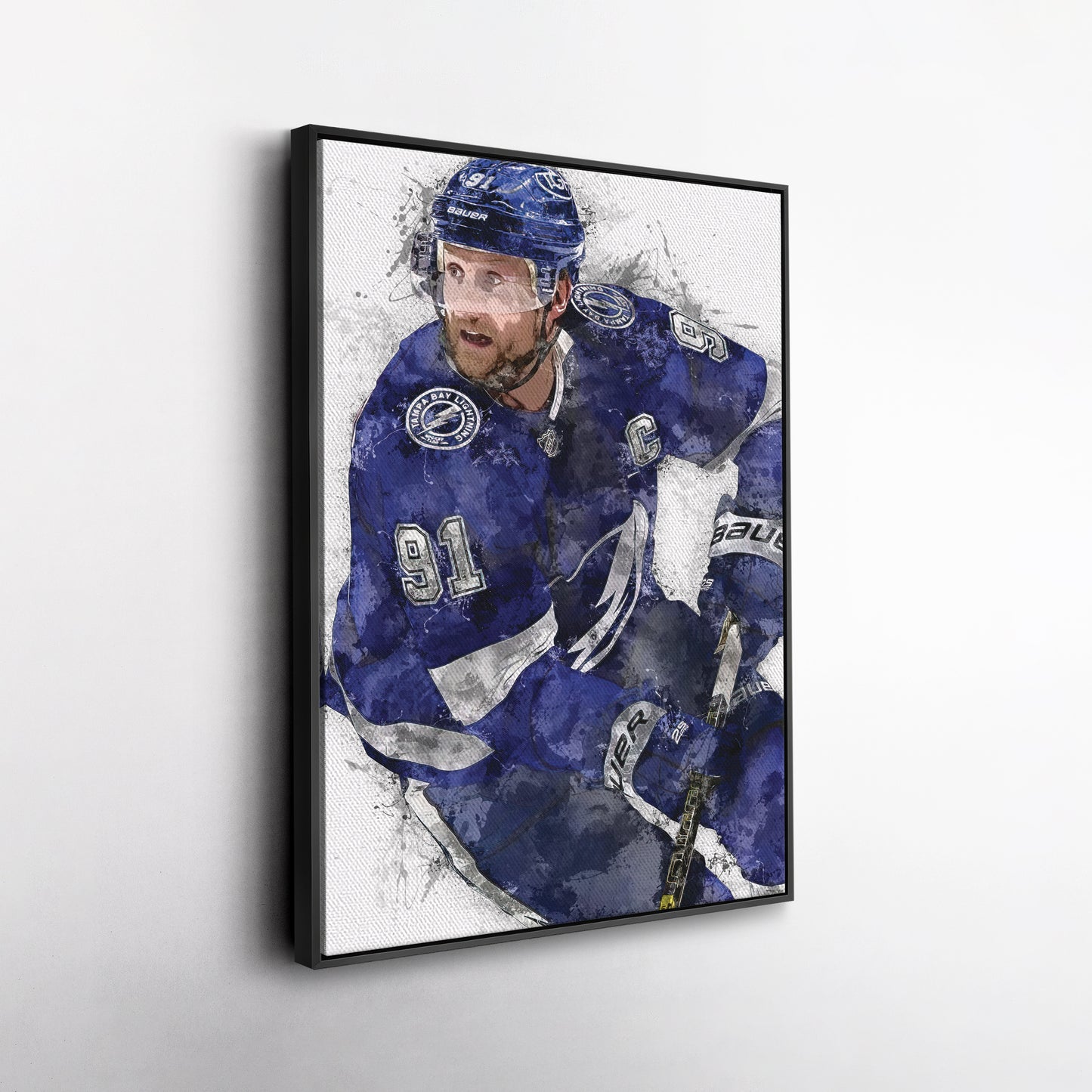 Steven Stamkos Canvas Art – Tampa Bay Lightning Wall Decor