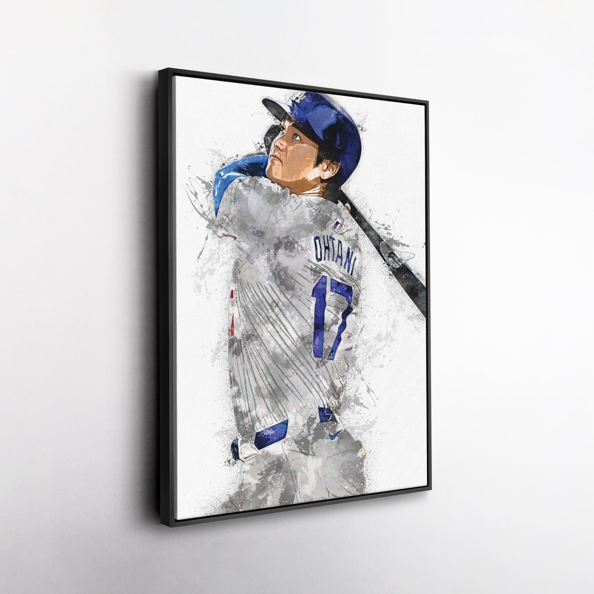 Shohei Ohtani Canvas Art – Los Angeles Dodgers Wall Decor