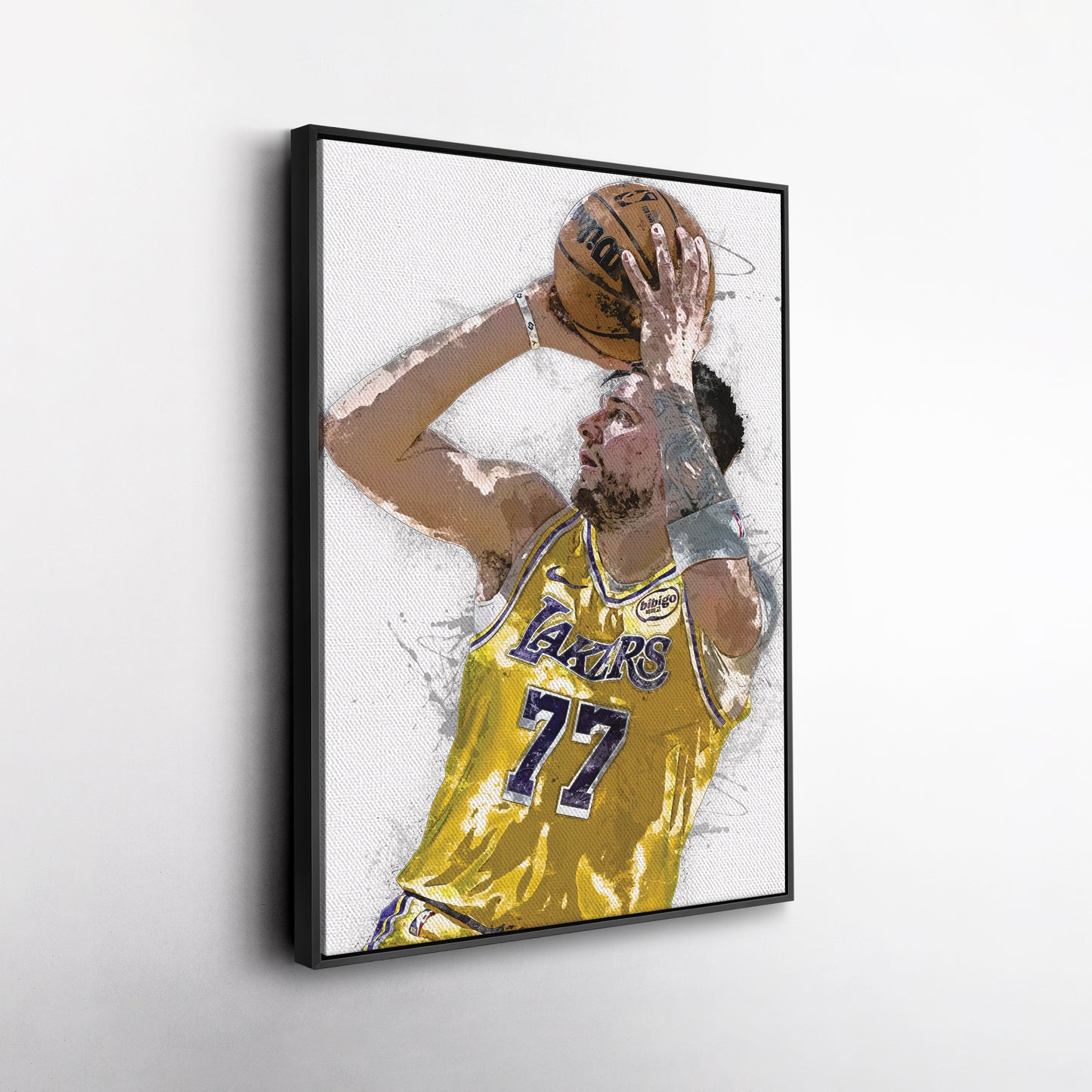 Luka Doncic Canvas Art – Los Angeles Lakers Wall Decor