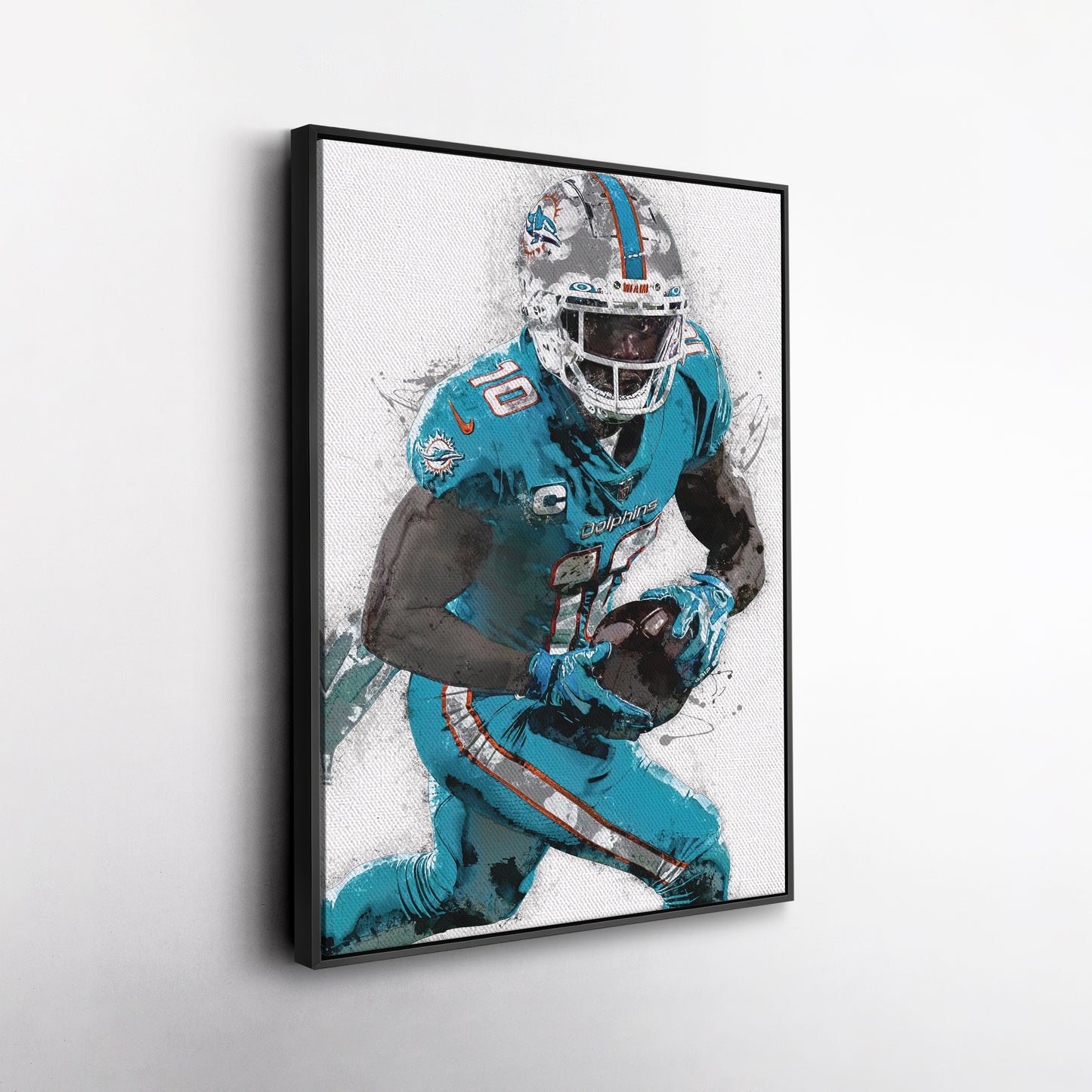 Tyreek Hill Canvas Art – Miami Dolphins Wall Decor