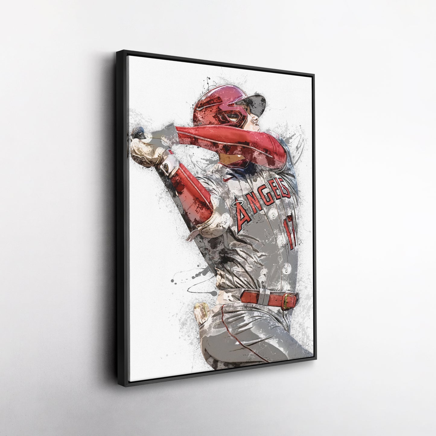 Shohei Ohtani Canvas Art – Los Angeles Angels Wall Decor