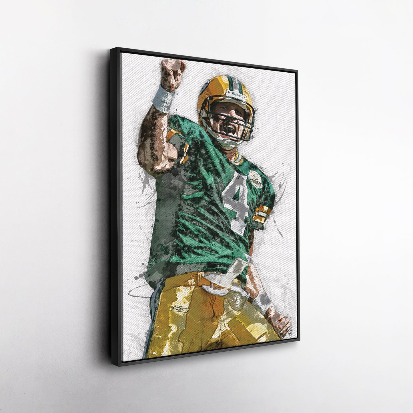 Brett Favre Canvas Art – Green Bay Packers Wall Decor