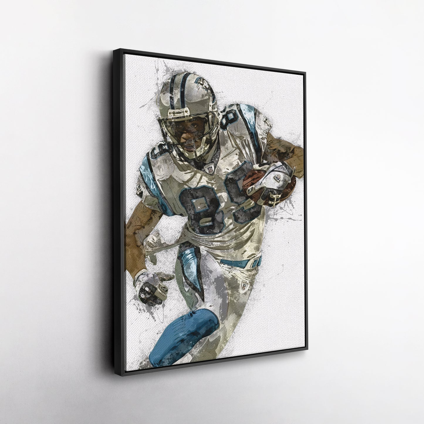 Steve Smith Canvas Art – Carolina Panthers Wall Decor