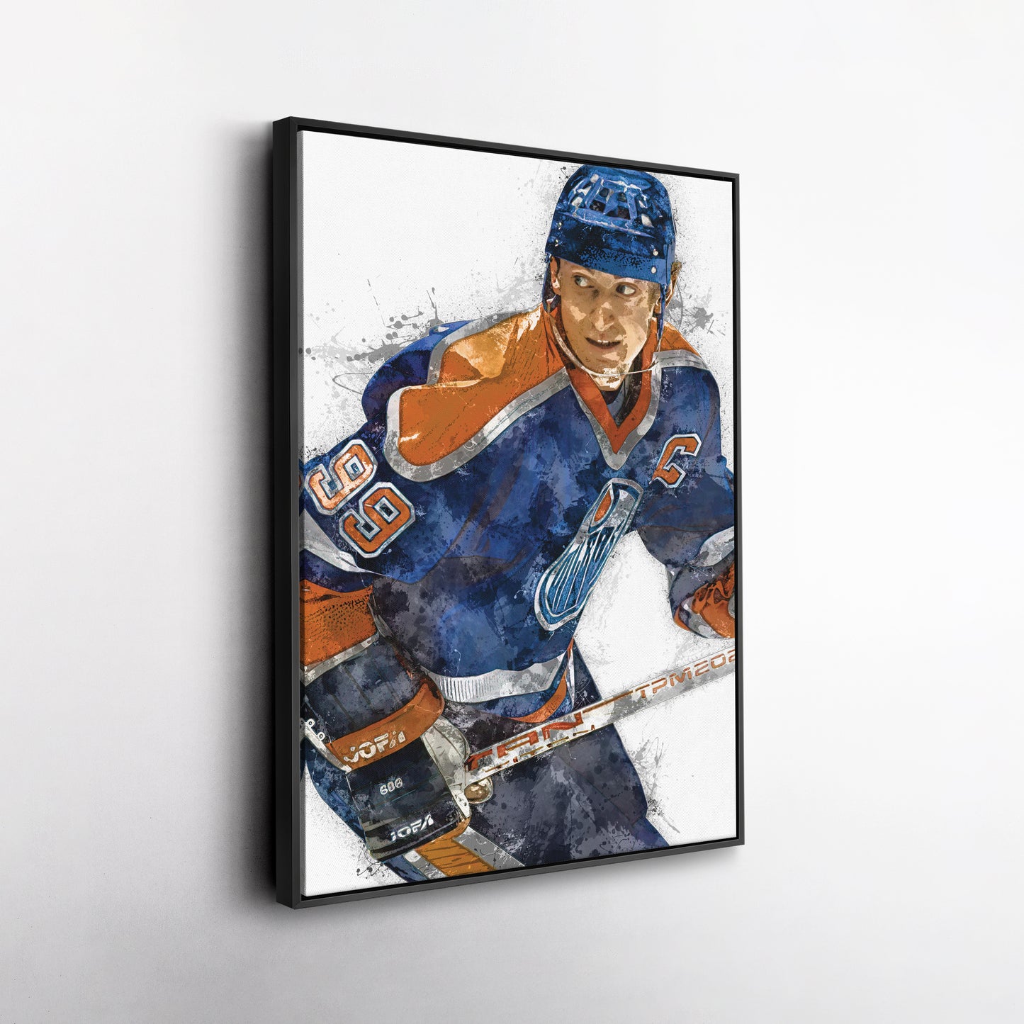 Wayne Gretzky Canvas Art – Edmonton Oilers Wall Decor