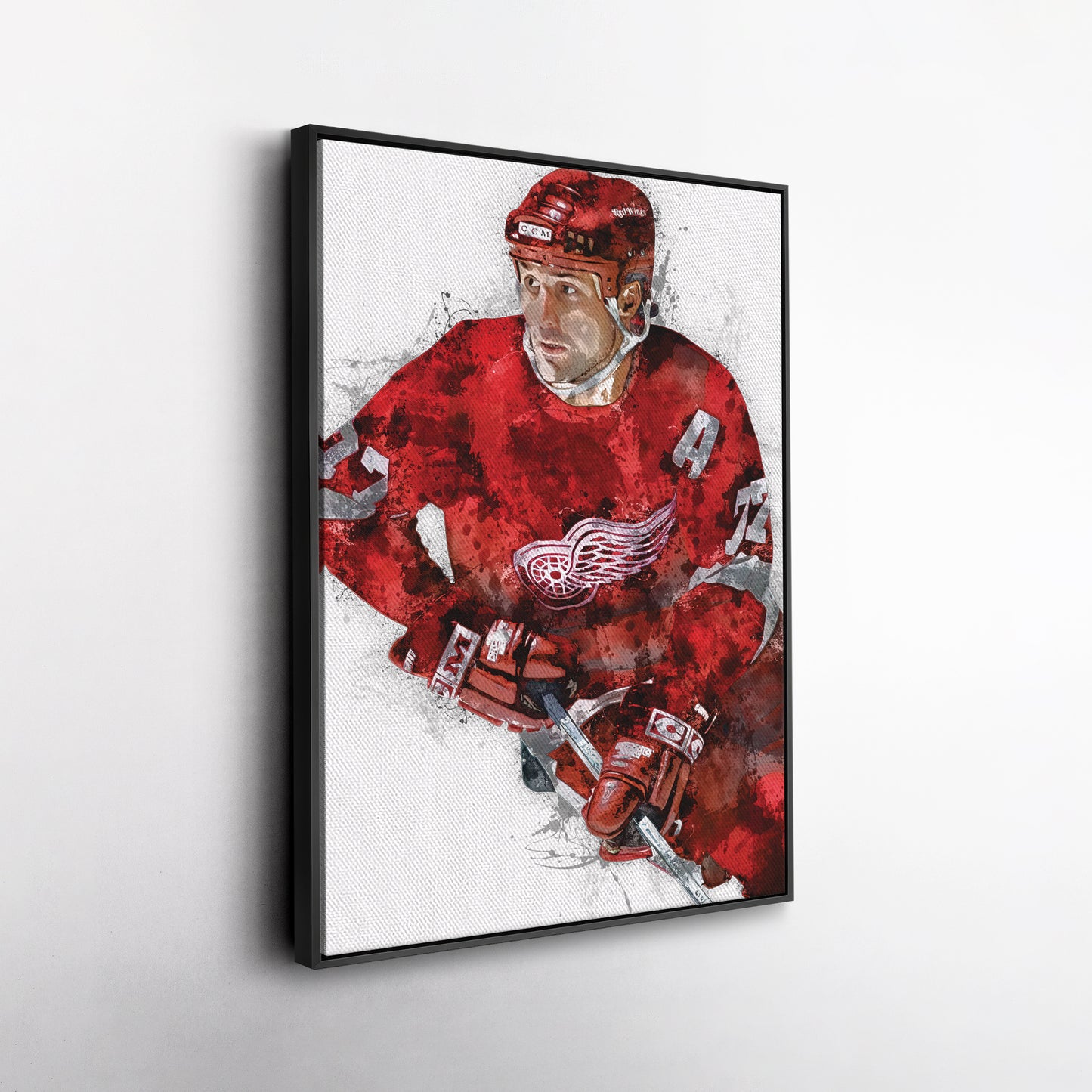 Paul Coffey Canvas Art – Detroit Red Wings Wall Decor