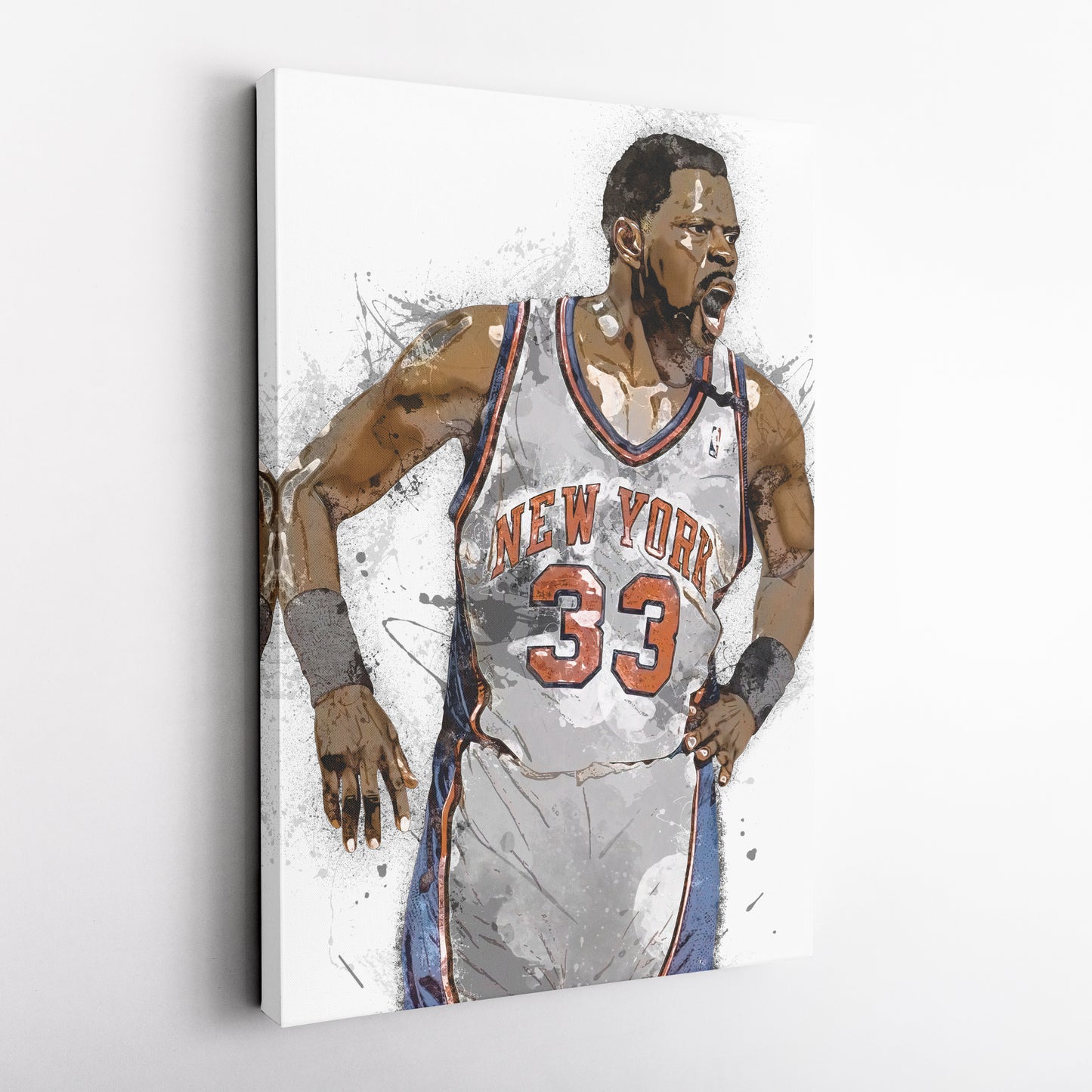 Patrick Ewing Canvas Art – New York Knicks Wall Decor