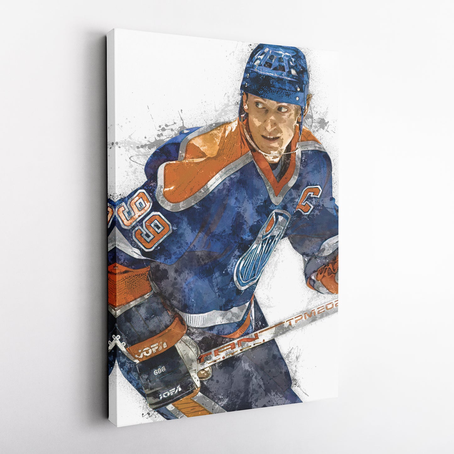 Wayne Gretzky Canvas Art – Edmonton Oilers Wall Decor