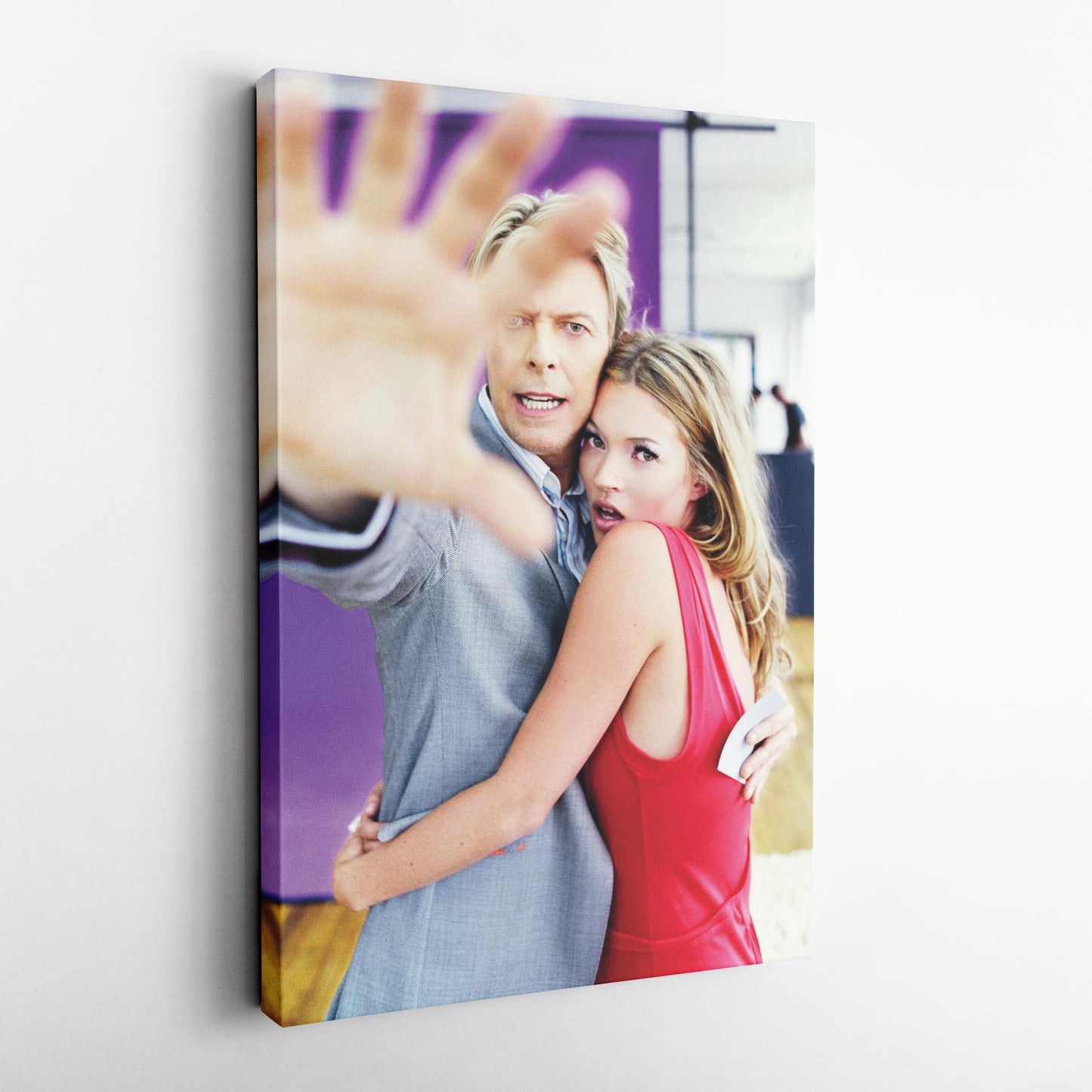 David Bowie & Kate Moss Canvas – Music & Fashion Wall Art