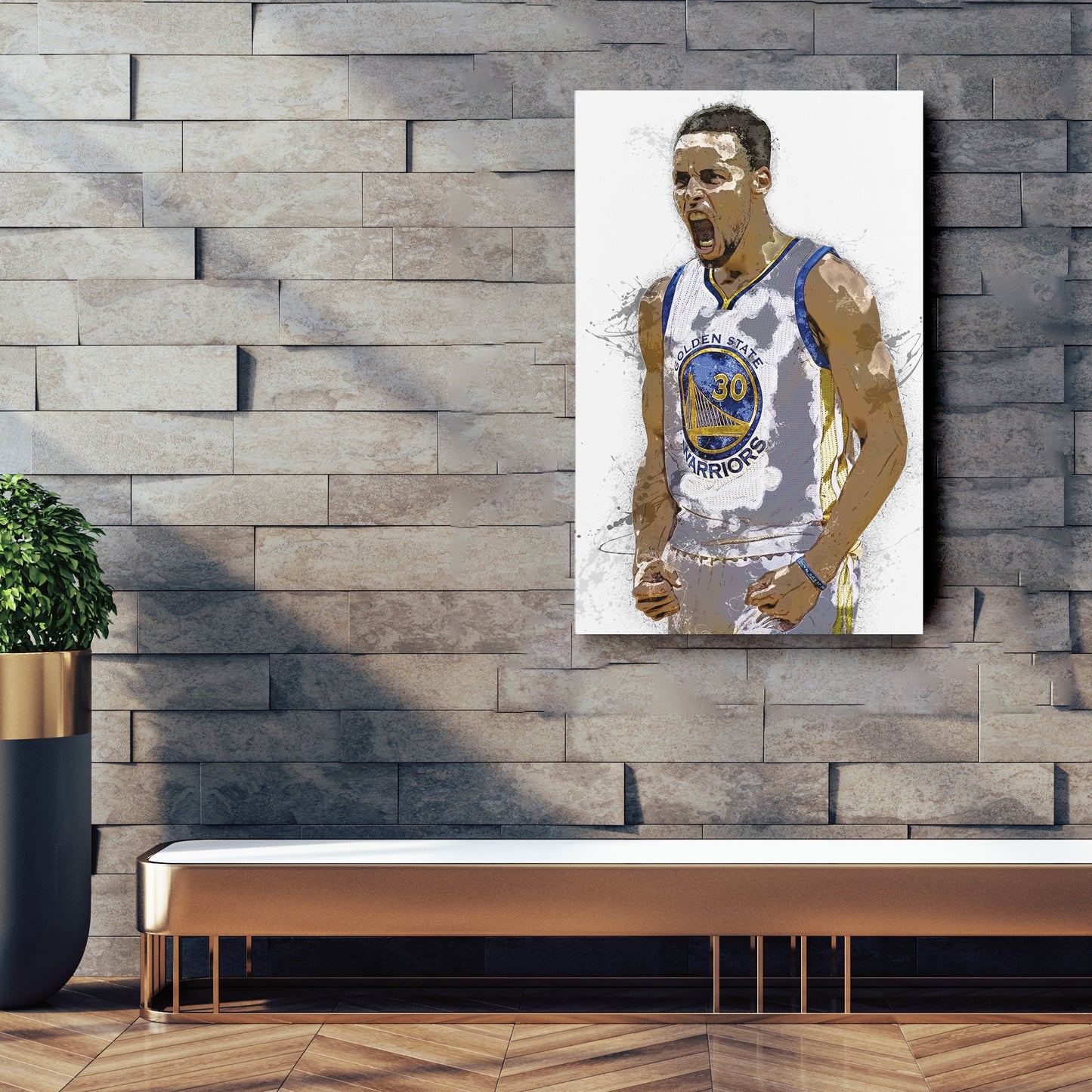 Stephen Curry Canvas Art – Golden State Warriors Wall Decor