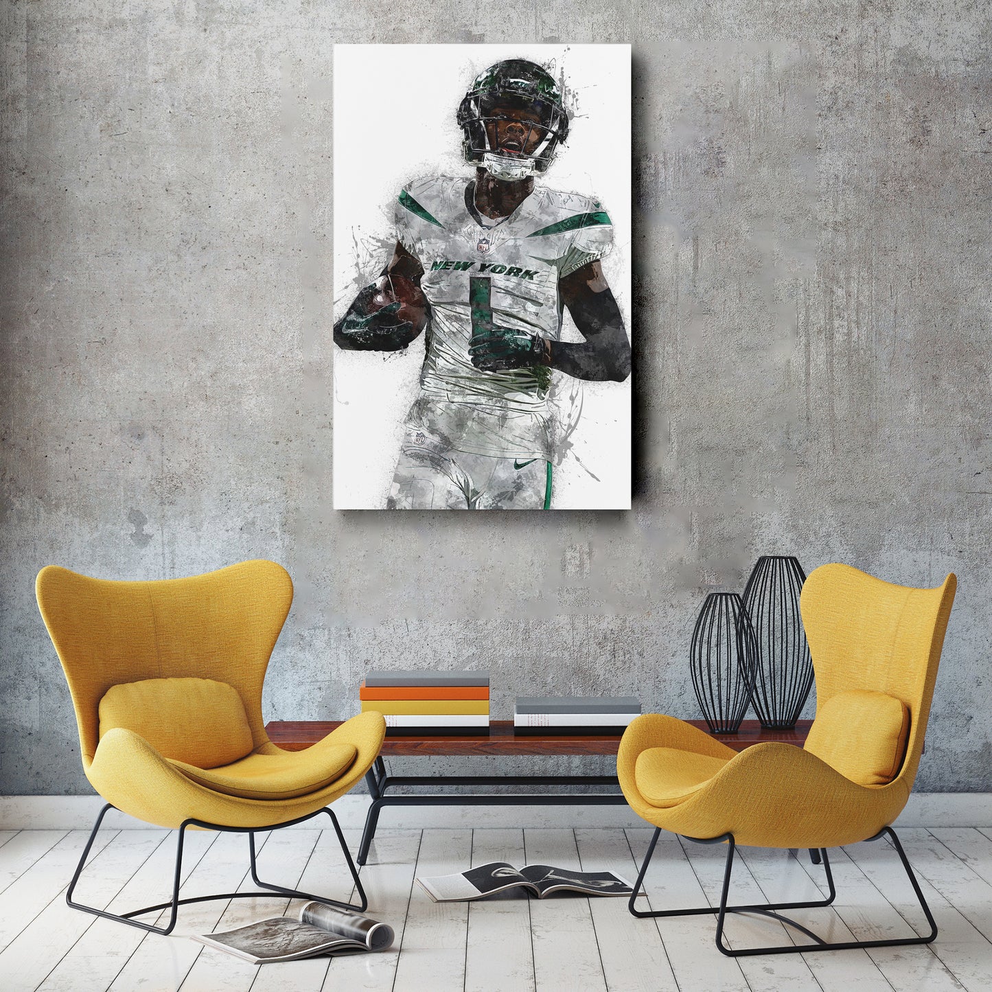 Sauce Gardner Canvas Art – New York Jets Wall Decor