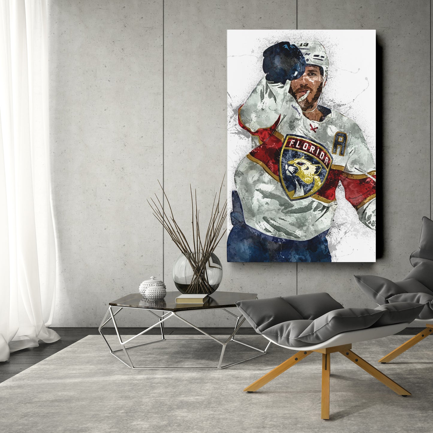 Matt Tkachuk Canvas Art – Florida Panthers Wall Decor