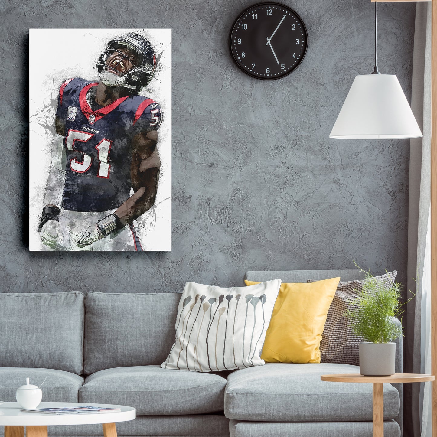 Will Anderson Jr. Canvas Art – Houston Texans Wall Decor
