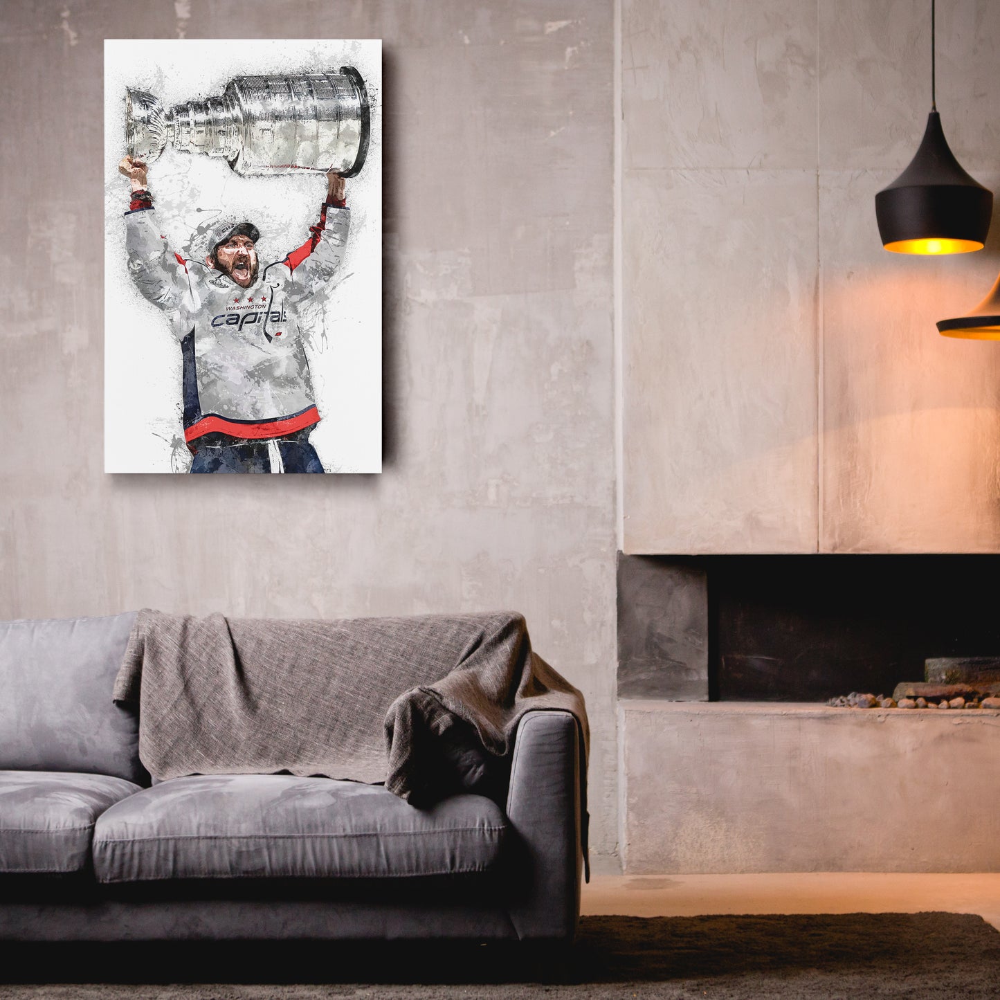 Alexander Ovechkin Canvas Art - Washington Capitals Wall Decor