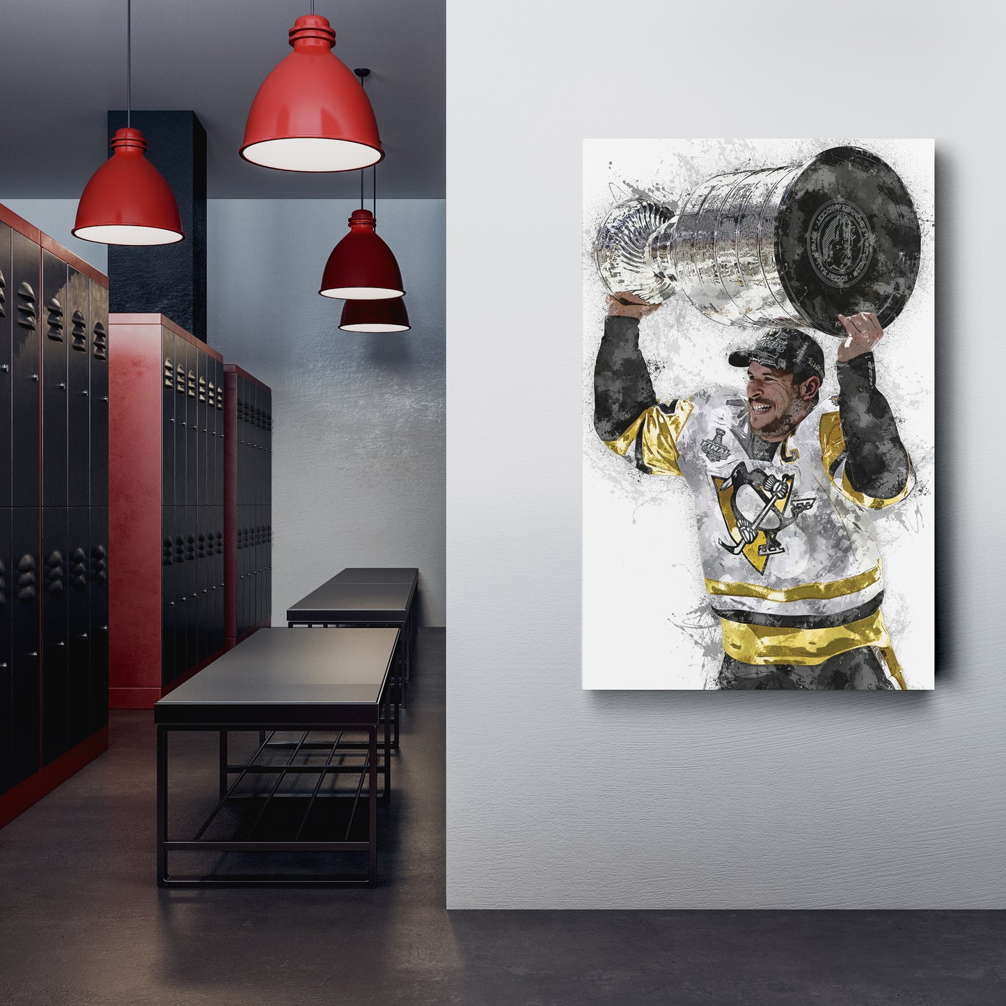 Sidney Crosby Canvas Art – Pittsburgh Penguins Wall Decor