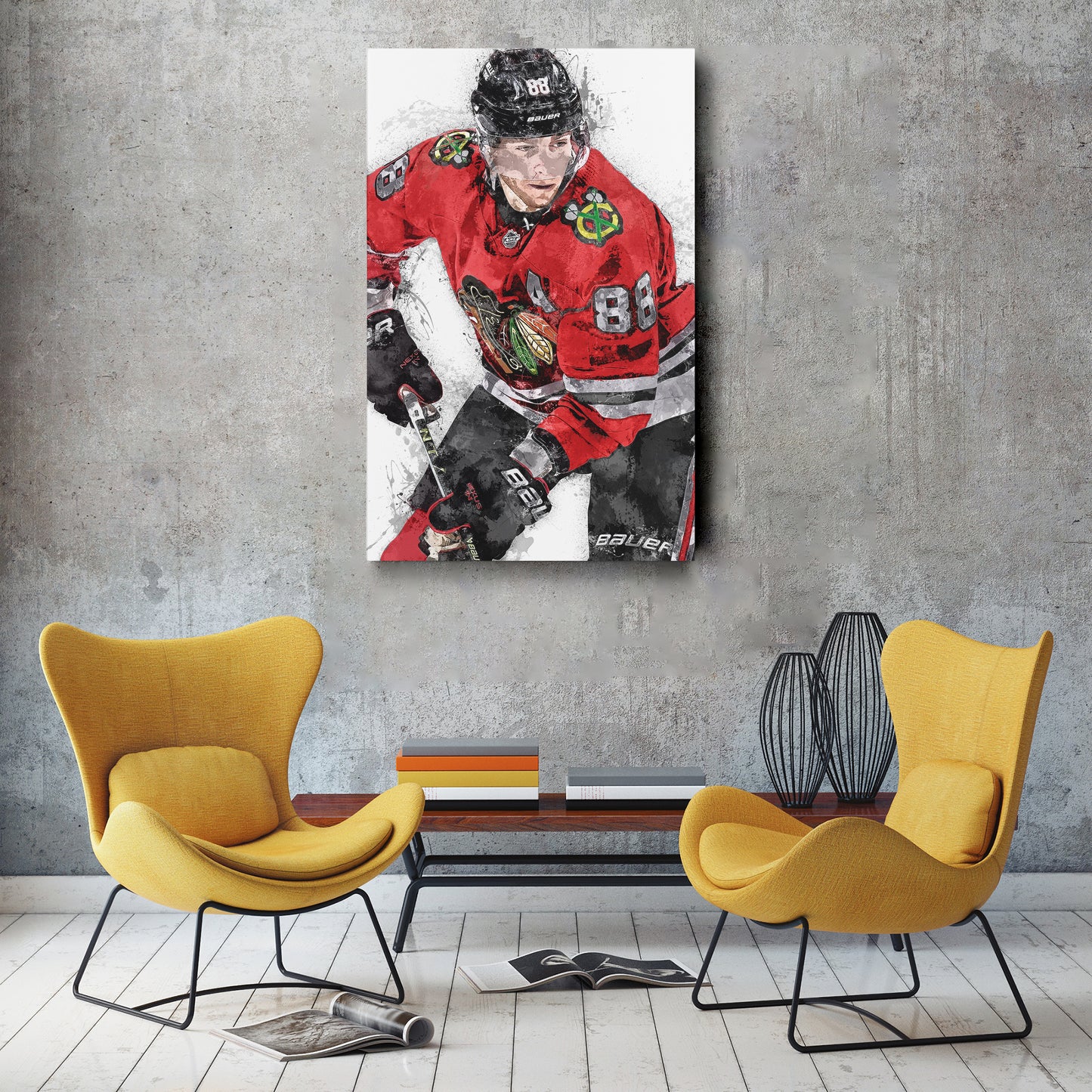 Patrick Kane Canvas Art – Chicago Blackhawks Wall Decor