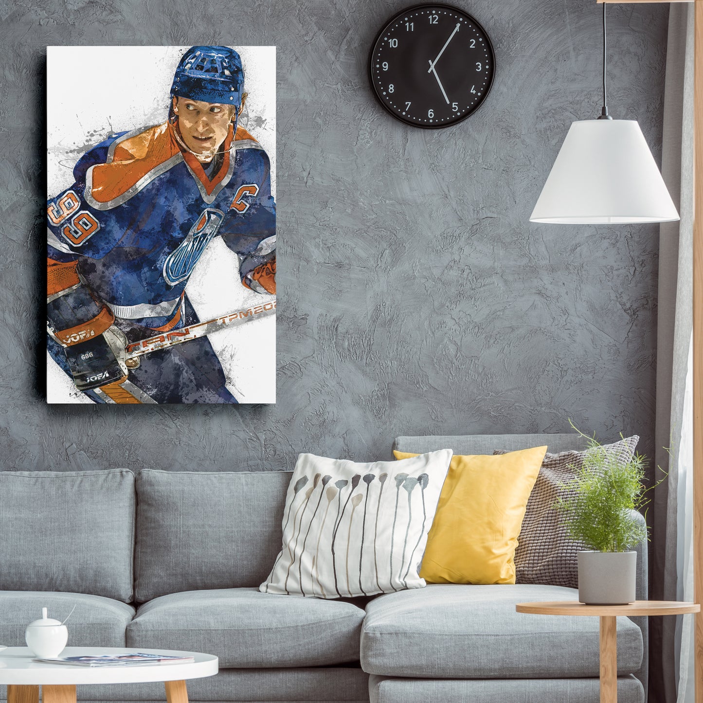 Wayne Gretzky Canvas Art – Edmonton Oilers Wall Decor