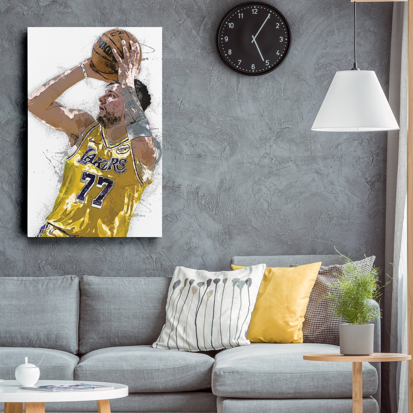 Luka Doncic Canvas Art – Los Angeles Lakers Wall Decor
