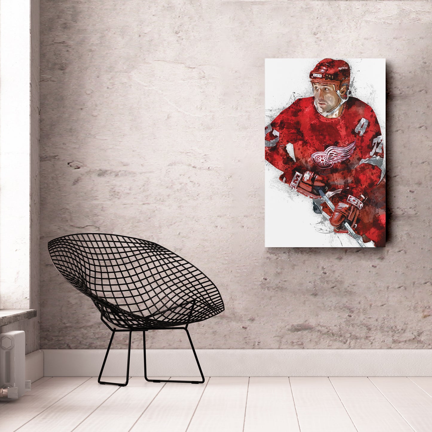 Paul Coffey Canvas Art – Detroit Red Wings Wall Decor