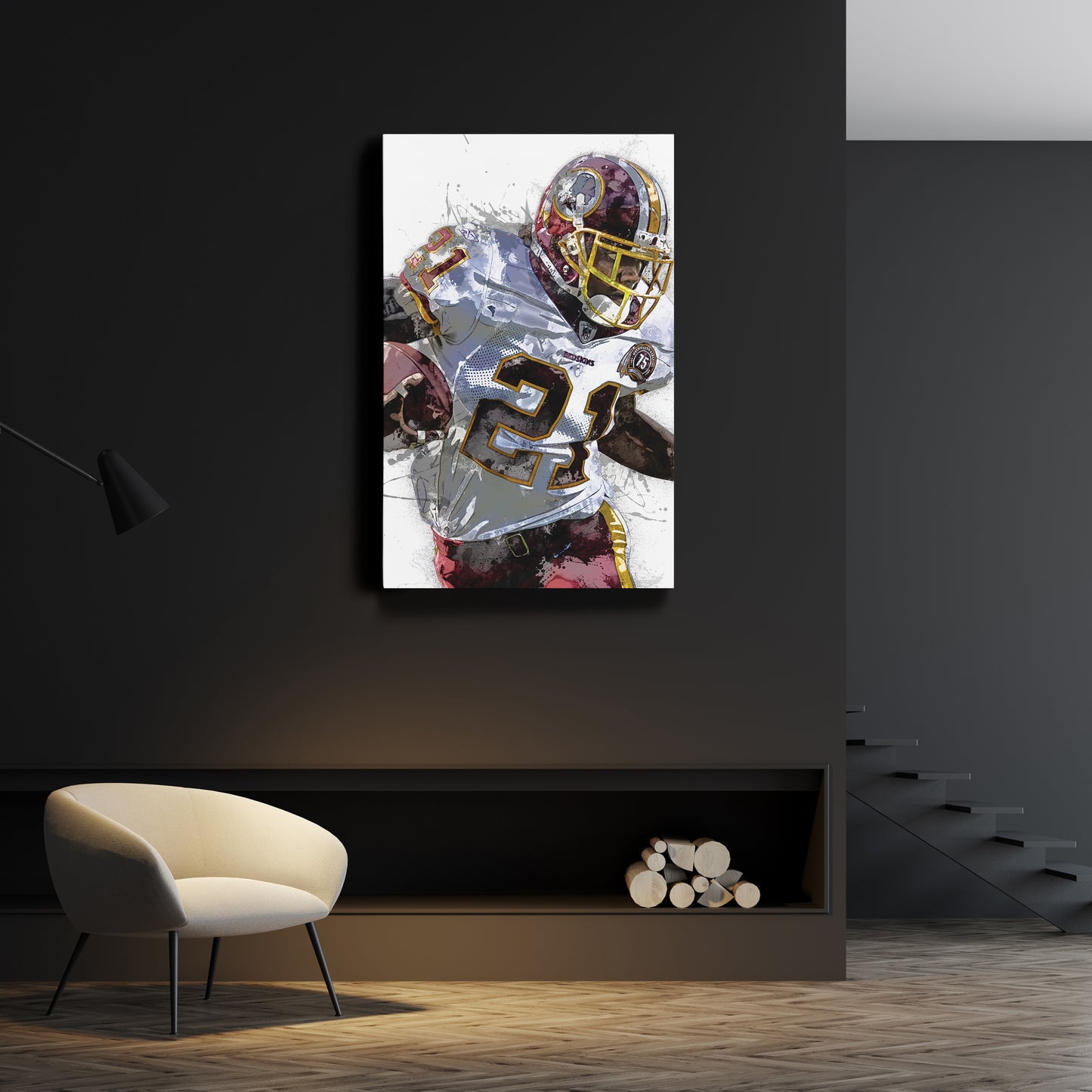 Sean Taylor Canvas Art – Washington Commanders Wall Decor