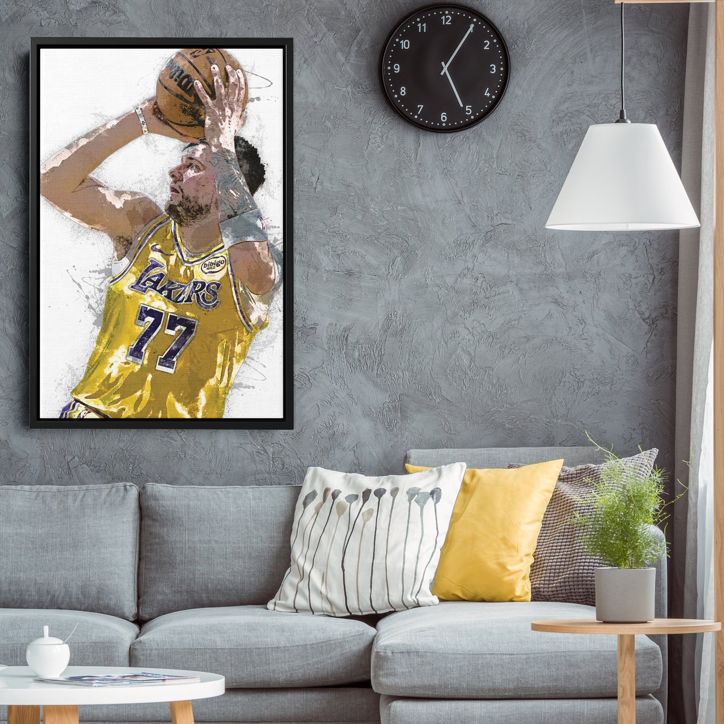 Luka Doncic Canvas Art – Los Angeles Lakers Wall Decor