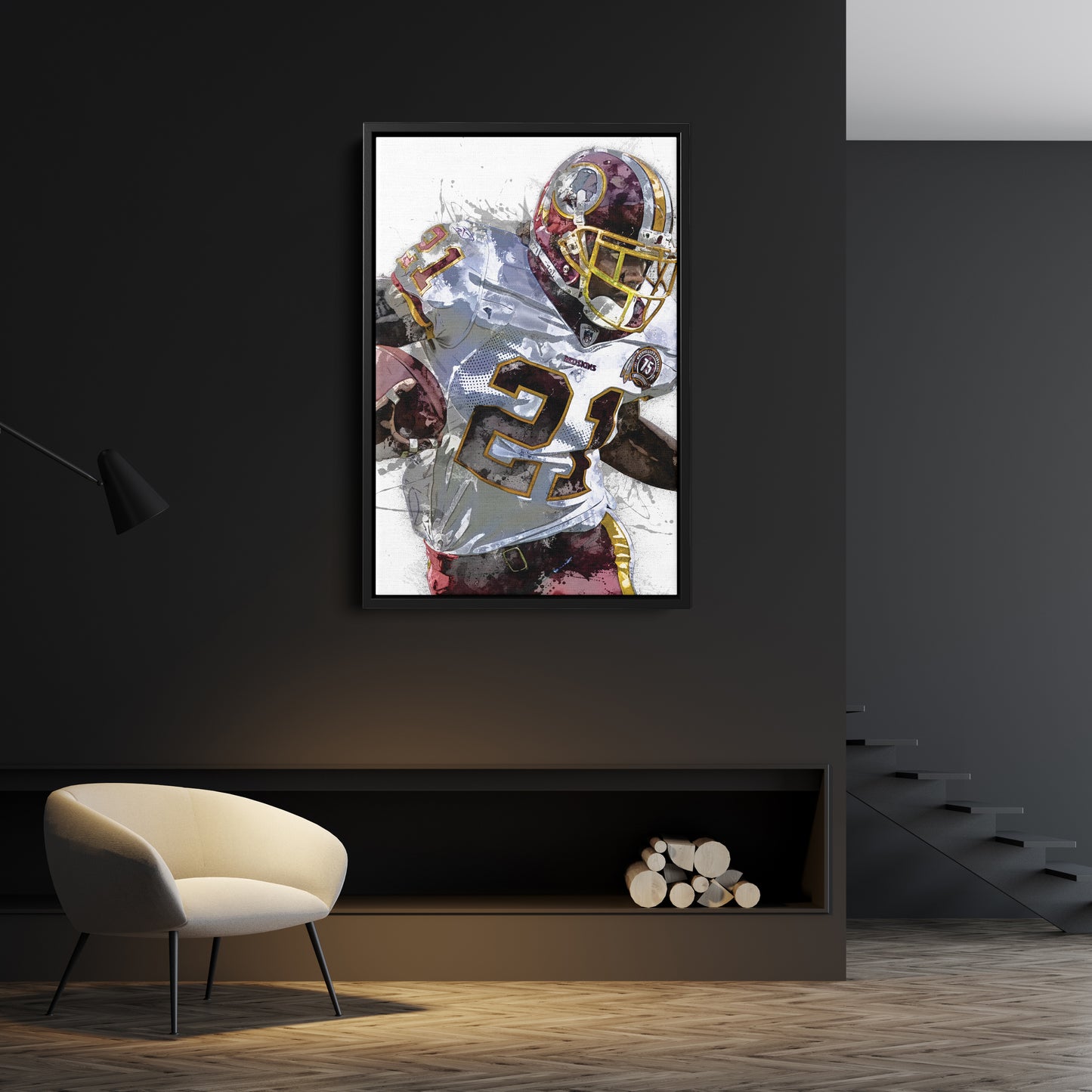 Sean Taylor Canvas Art – Washington Commanders Wall Decor