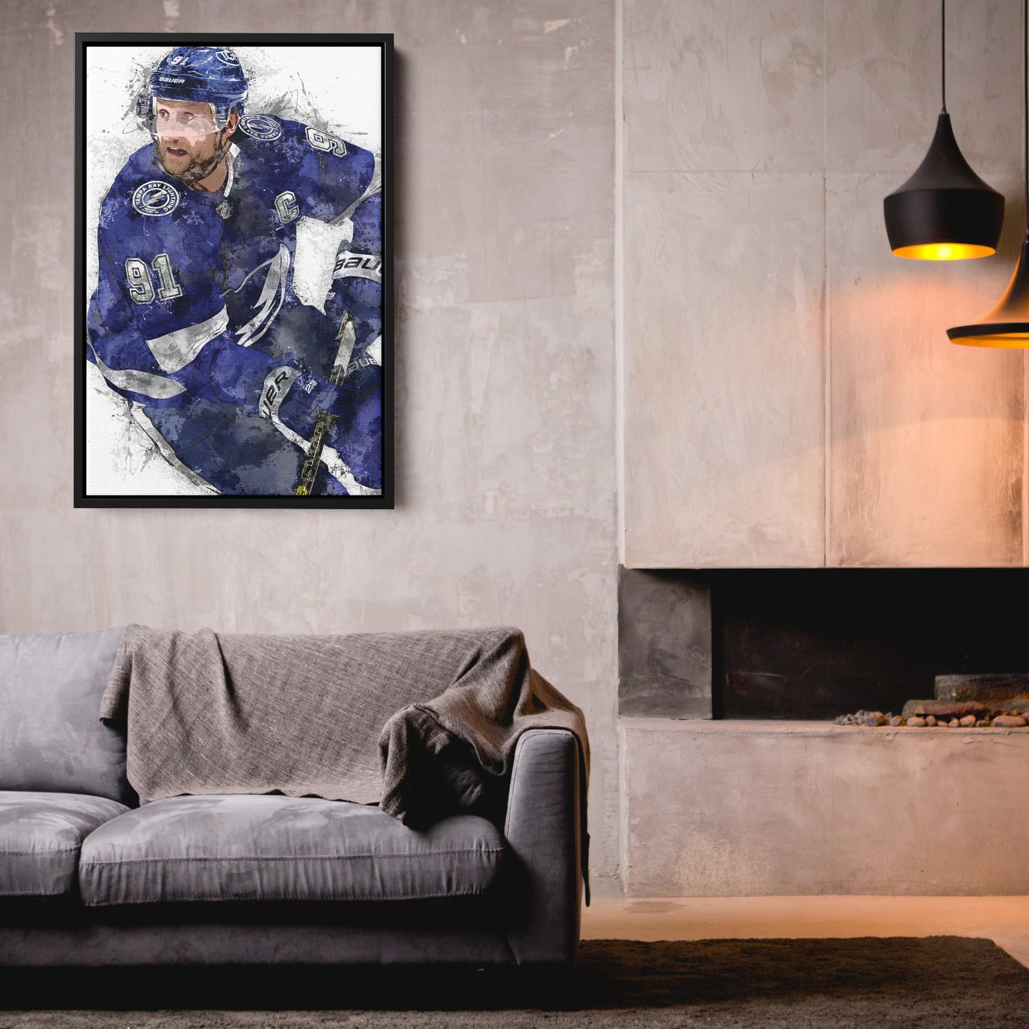 Steven Stamkos Canvas Art – Tampa Bay Lightning Wall Decor