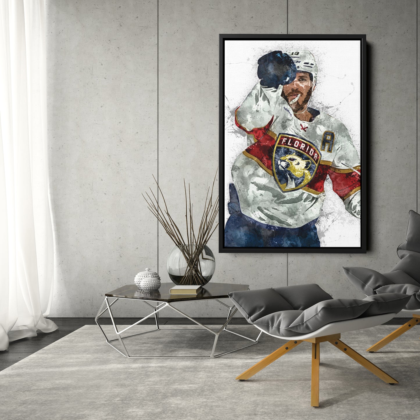 Matt Tkachuk Canvas Art – Florida Panthers Wall Decor