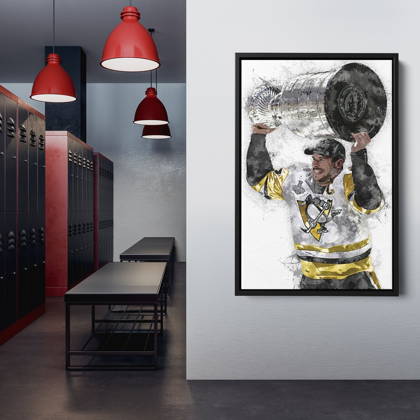 Sidney Crosby Canvas Art – Pittsburgh Penguins Wall Decor