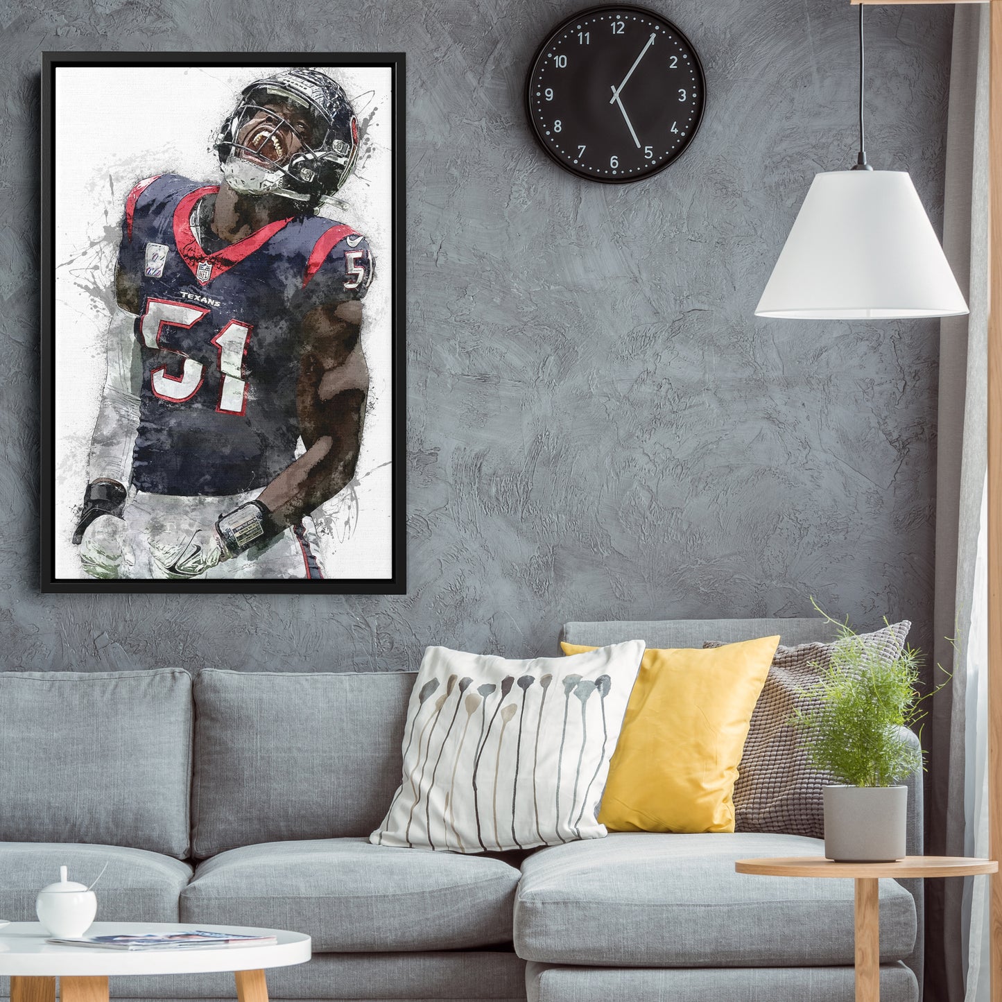 Will Anderson Jr. Canvas Art – Houston Texans Wall Decor