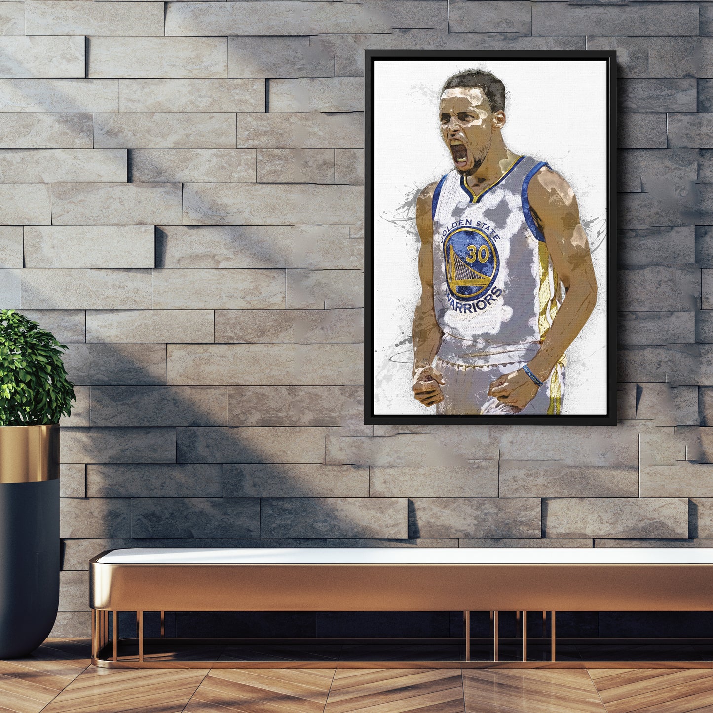 Stephen Curry Canvas Art – Golden State Warriors Wall Decor