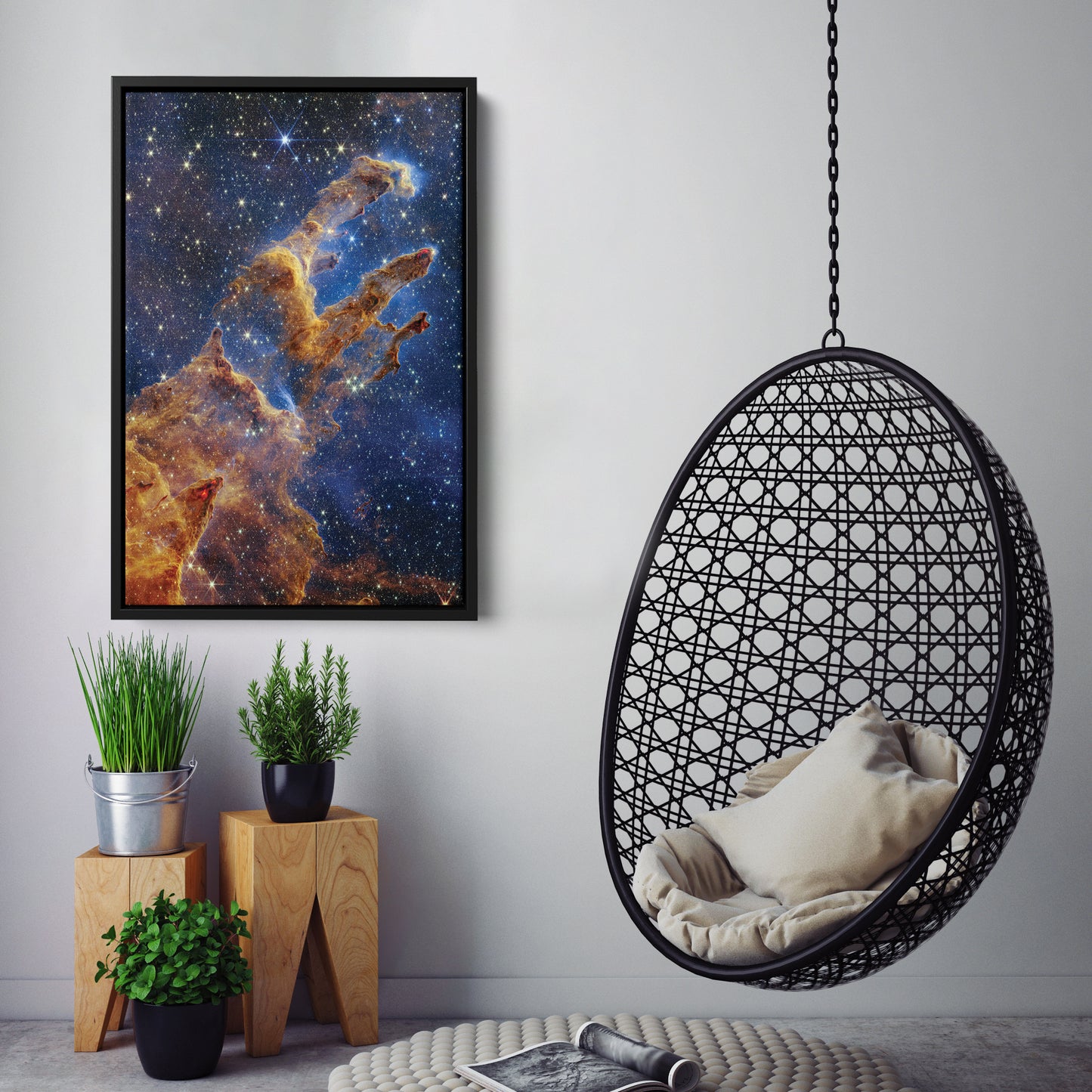 Pillars of Creation NASA Canvas Art - James Webb Space Telescope Decor