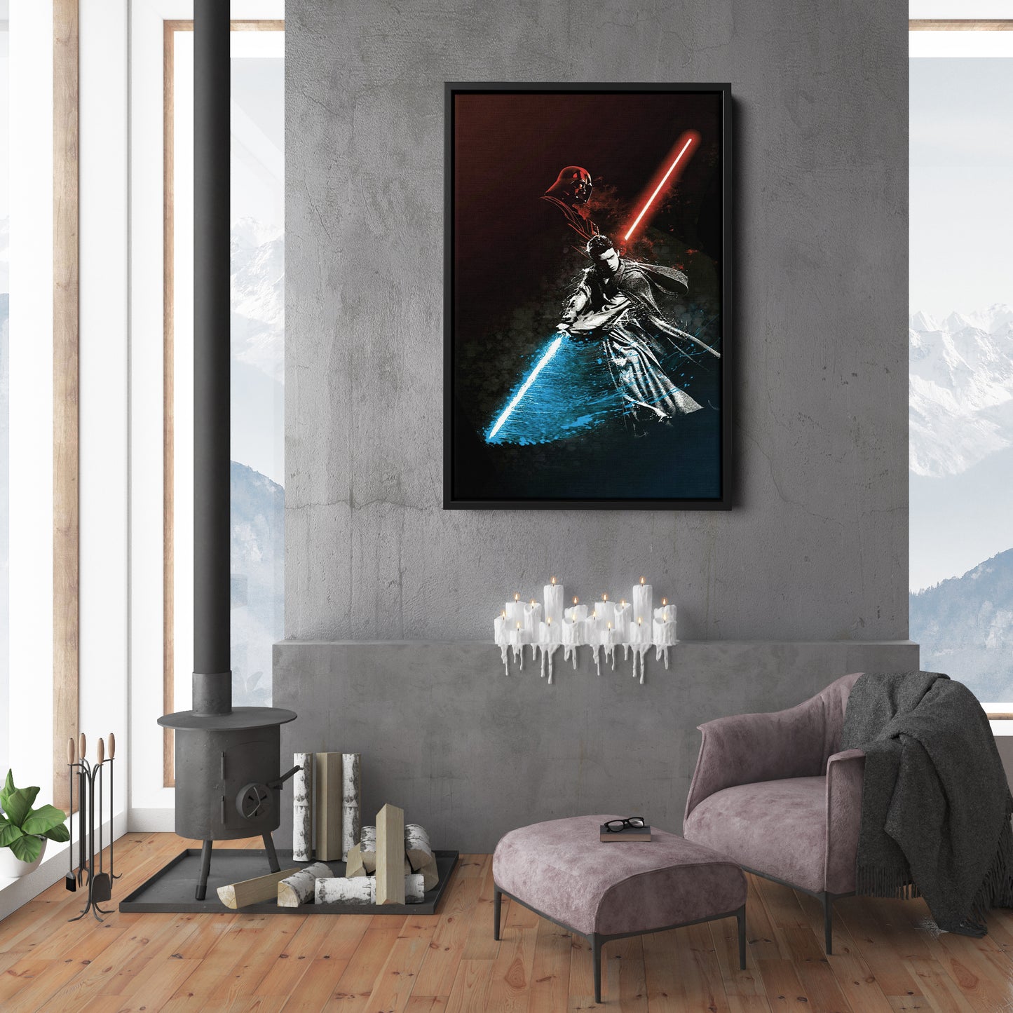 Darth Vader Anakin Skywalker Poster - Star Wars Canvas Wall Art Decor
