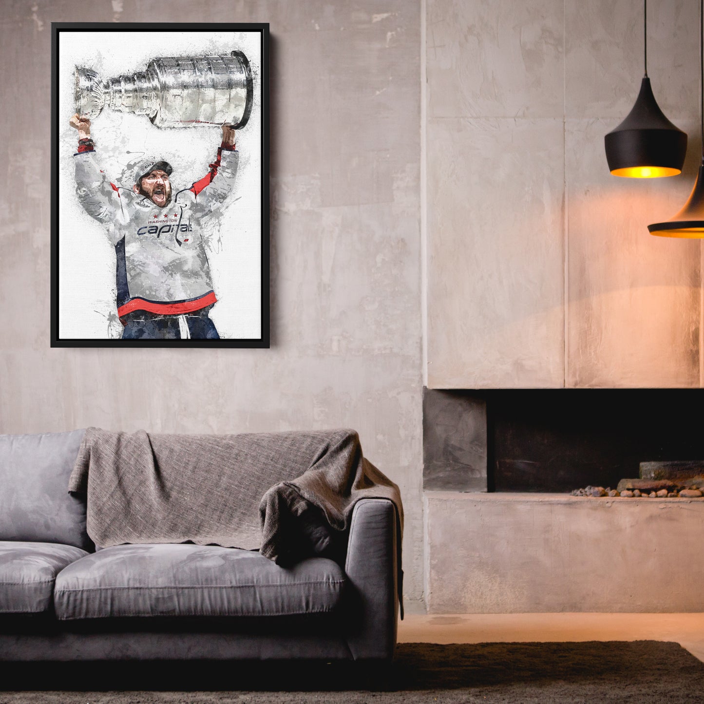 Alexander Ovechkin Canvas Art - Washington Capitals Wall Decor