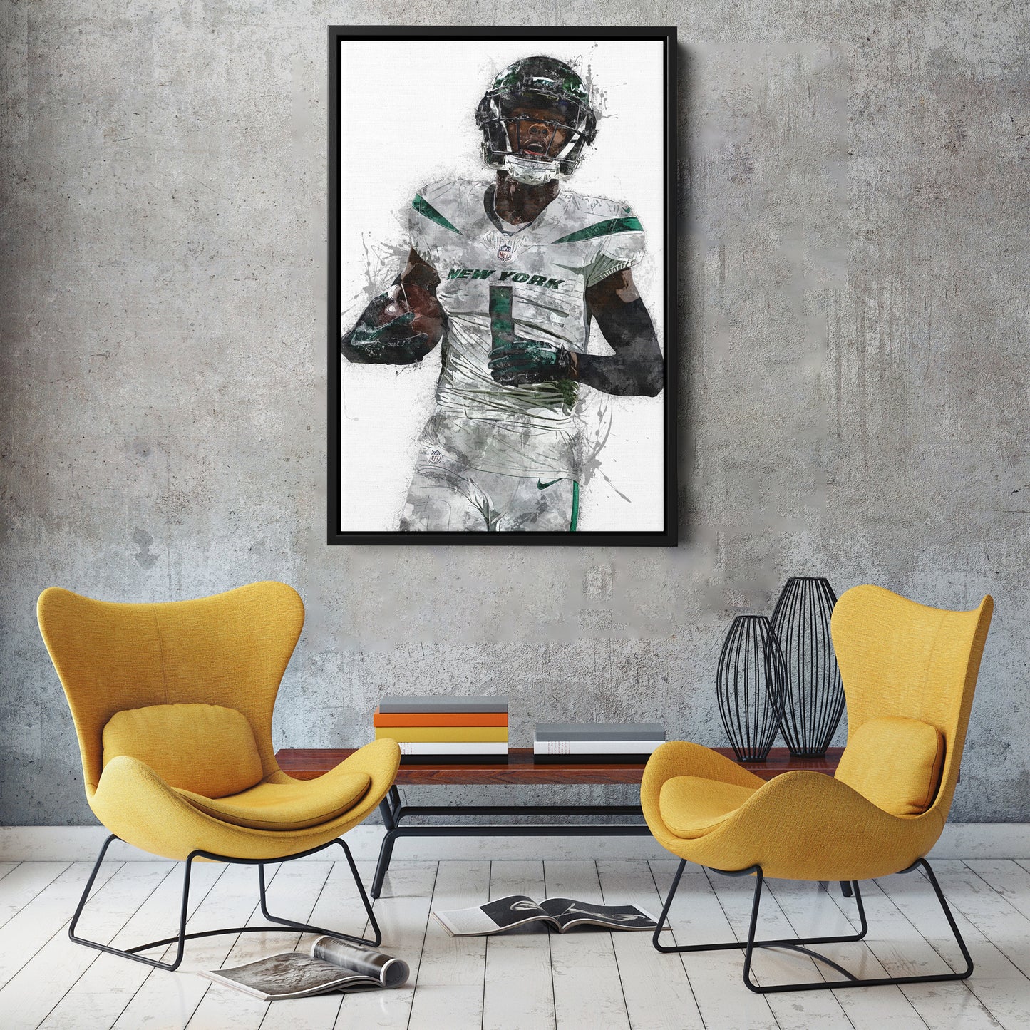 Sauce Gardner Canvas Art – New York Jets Wall Decor