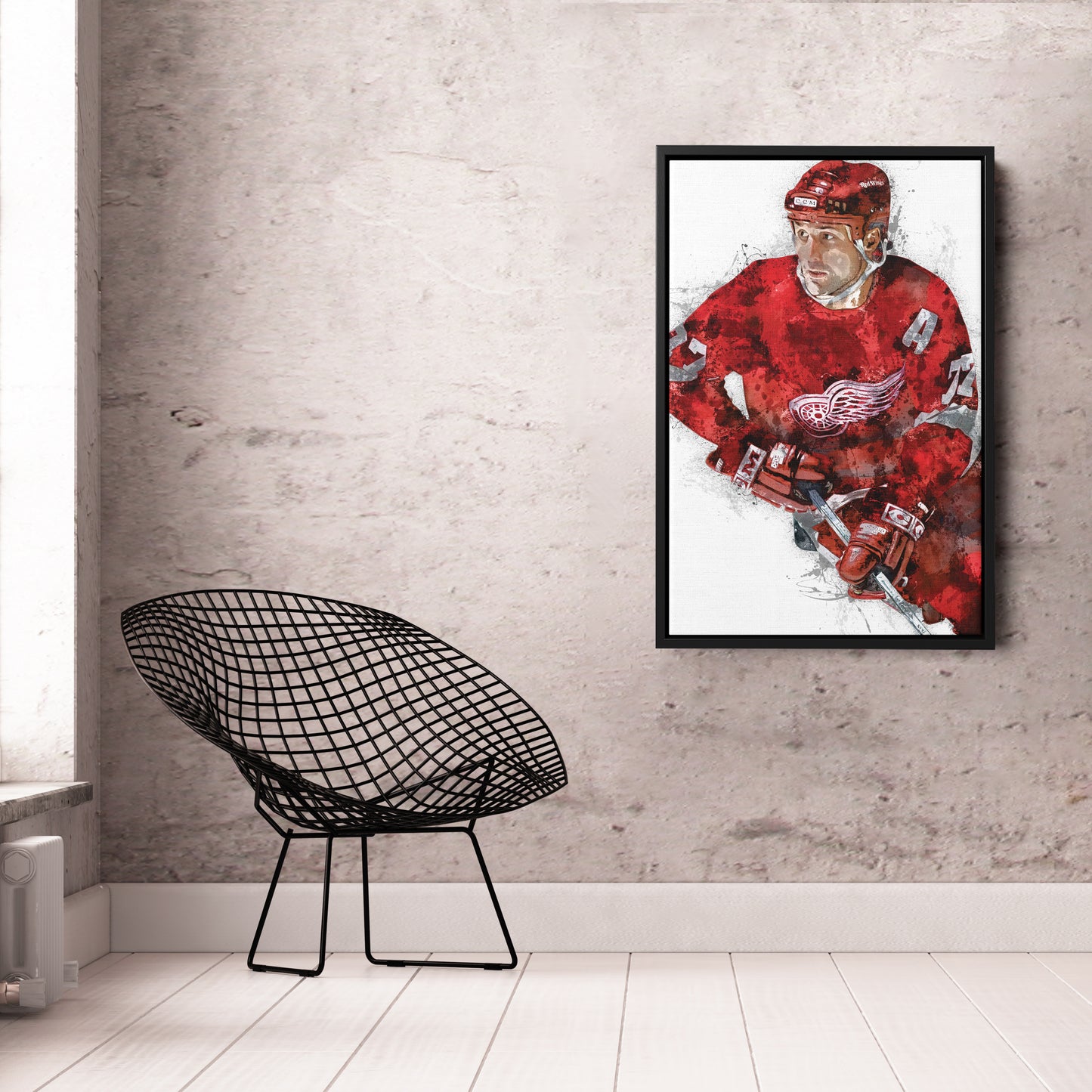 Paul Coffey Canvas Art – Detroit Red Wings Wall Decor