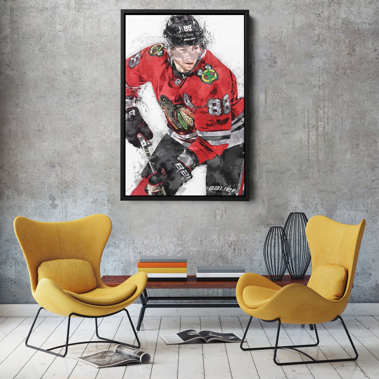 Patrick Kane Canvas Art – Chicago Blackhawks Wall Decor