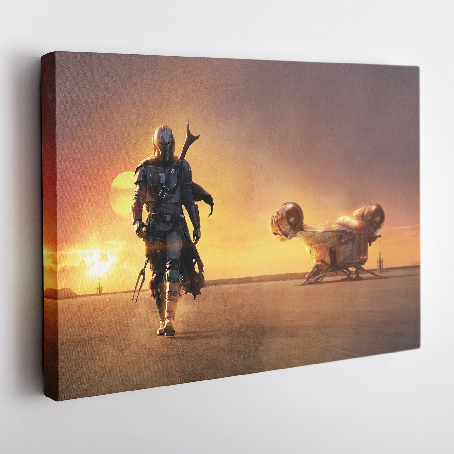The Mandalorian Movie Poster Canvas Art - Star Wars Home Decor