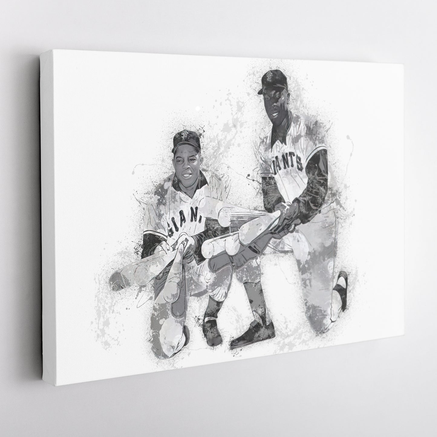 Willie Mays & Willie McCovey Canvas Art – San Francisco Giants Wall Decor