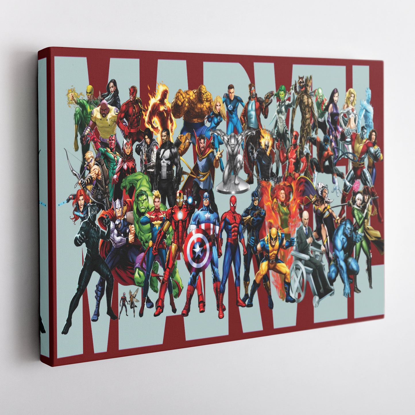 Marvel Superheroes Canvas Wall Art – Comics Print for Kids