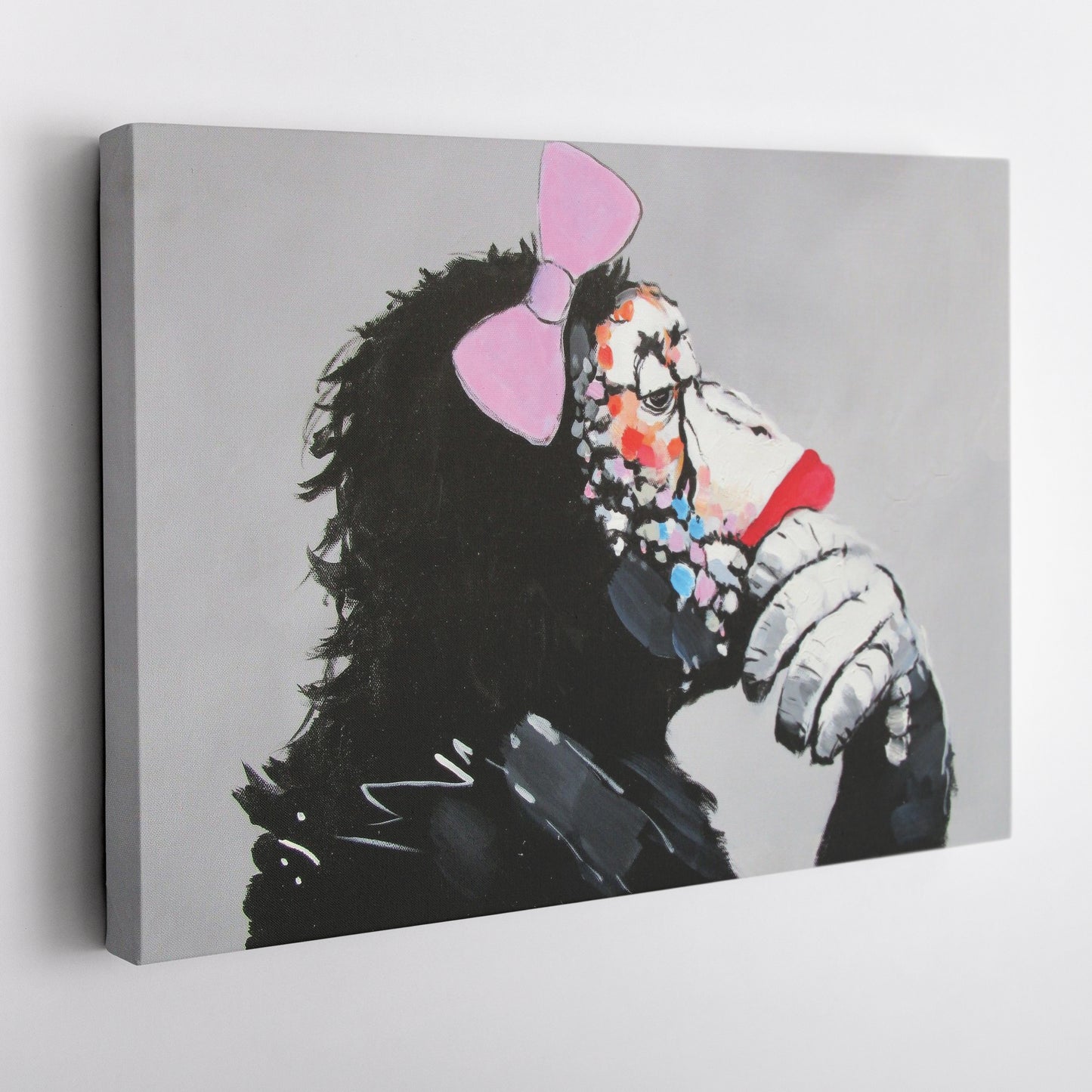 Banksy Female DJ Canvas – Street Art for Modern Wall Decor