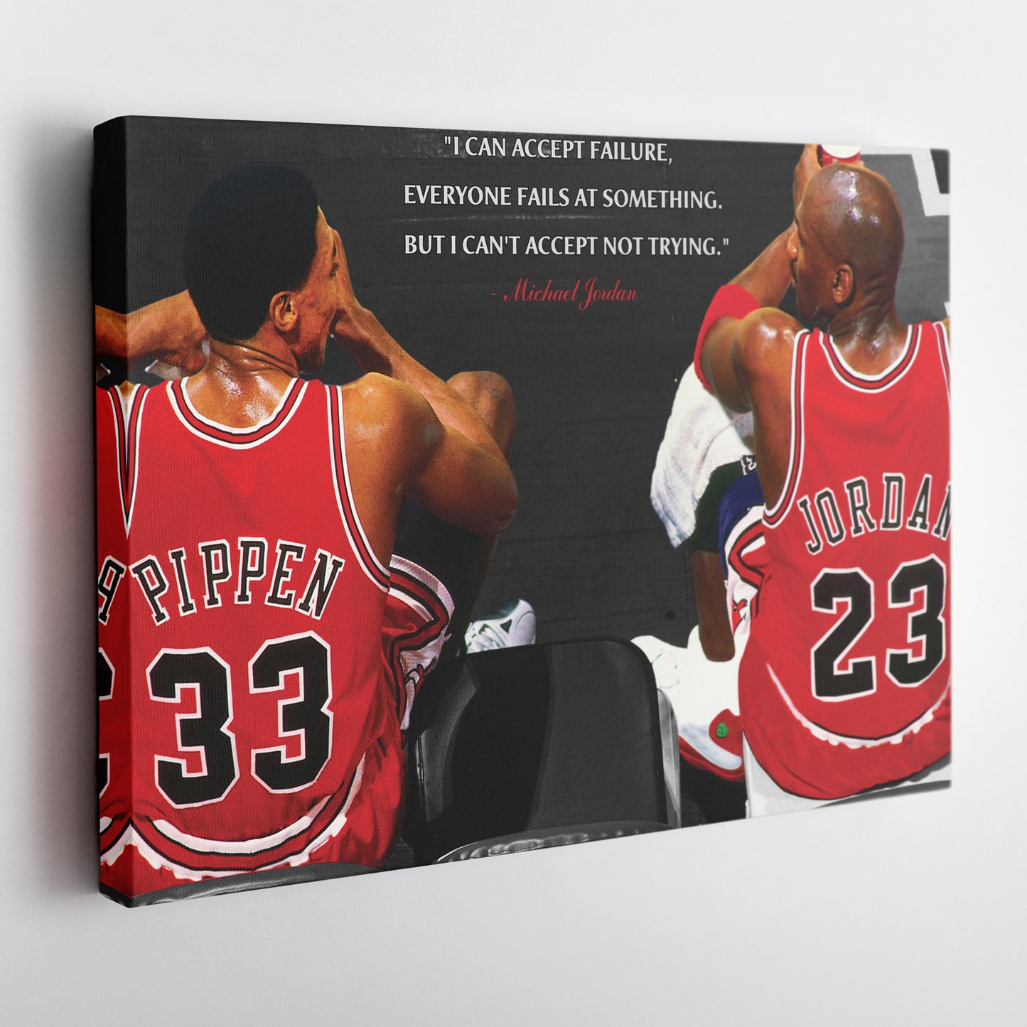 Michael Jordan & Scottie Pippen Poster – Chicago Bulls Canvas Wall Art Decor