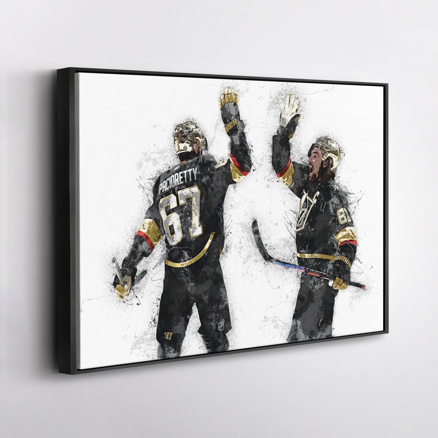 Max Pacioretty & Mark Stone Canvas Art – Vegas Golden Knights Wall Decor