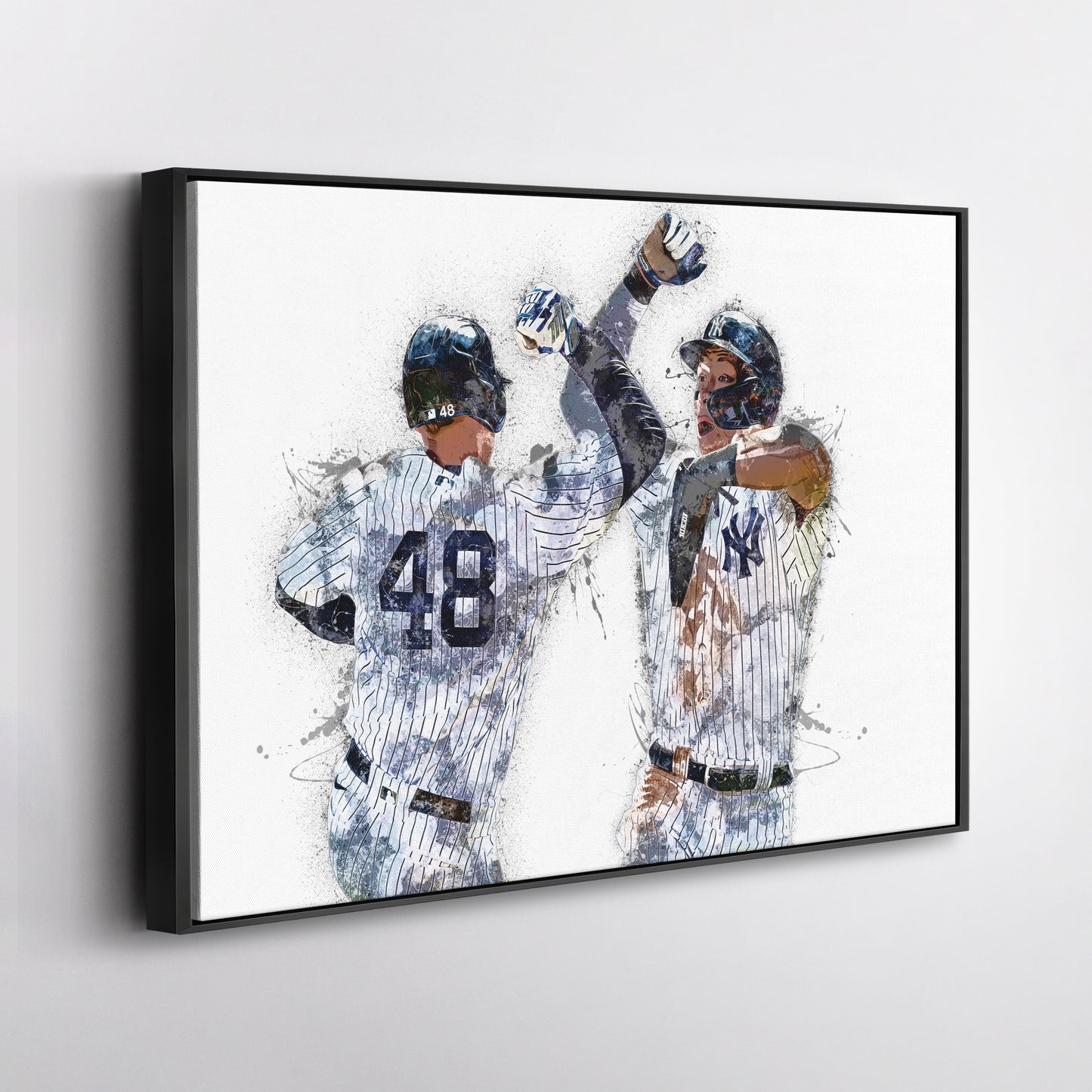 Aaron Judge & Anthony Rizzo Canvas Art – New York Yankees Wall Decor